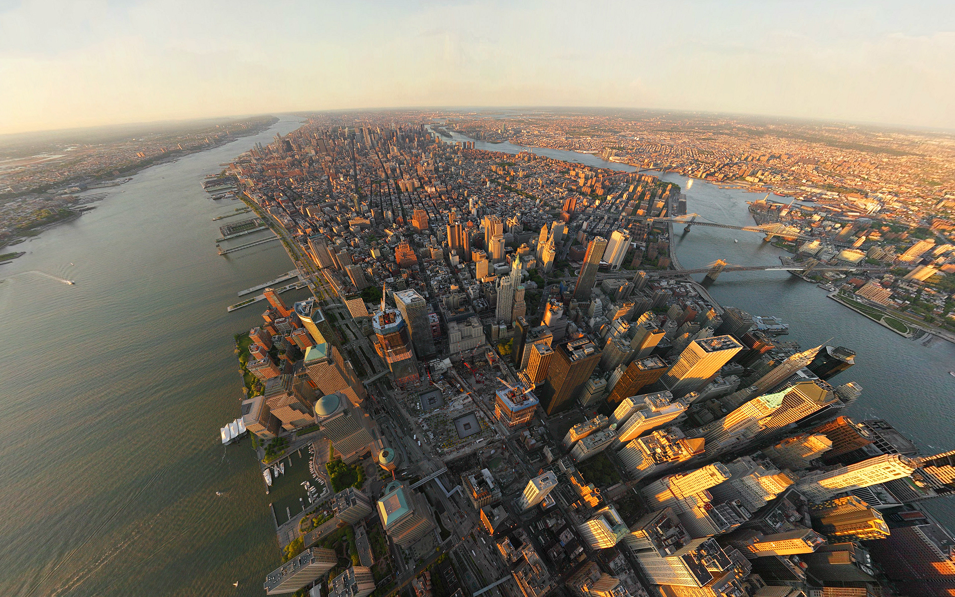 Laden Sie das Städte, Wolkenkratzer, Gebäude, Horizont, Stadtbild, New York, Vereinigte Staaten Von Amerika, Menschengemacht, Großstadt, Luftbildfotografie-Bild kostenlos auf Ihren PC-Desktop herunter