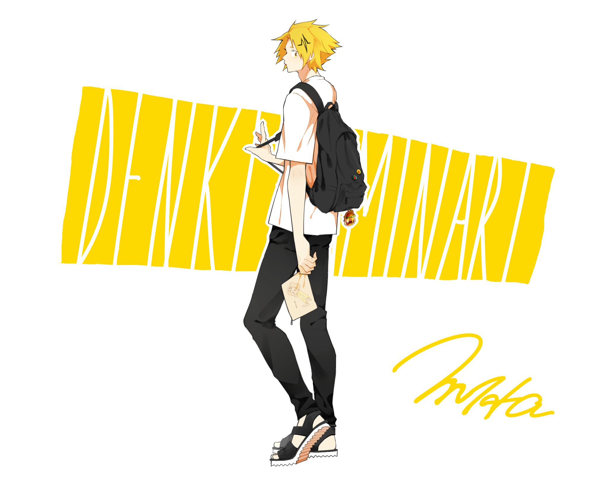 Descarga gratuita de fondo de pantalla para móvil de Animado, My Hero Academia, Denki Kaminari.
