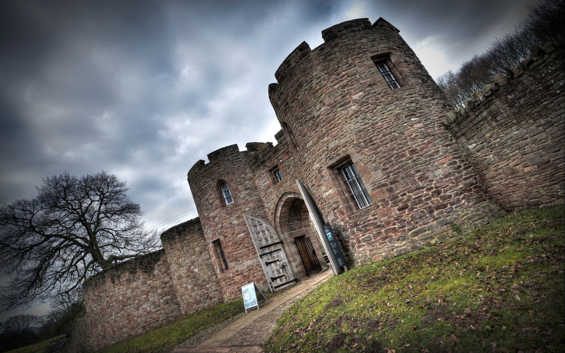 343395 Bild herunterladen menschengemacht, beeston castle, schlösser - Hintergrundbilder und Bildschirmschoner kostenlos