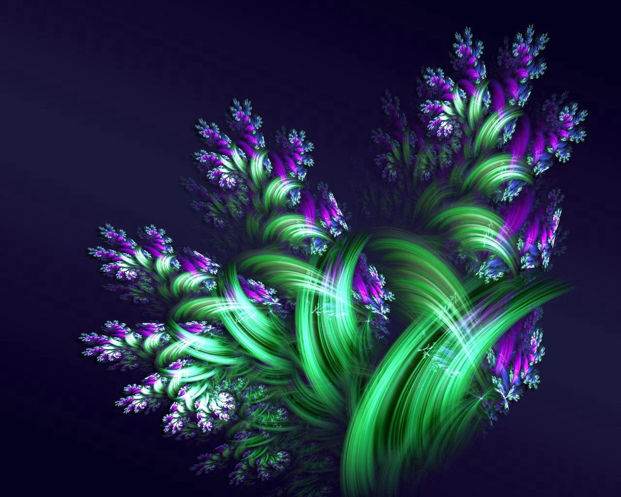 Download mobile wallpaper Flowers, Abstract, Patterns, Smoke, Fractal for free.