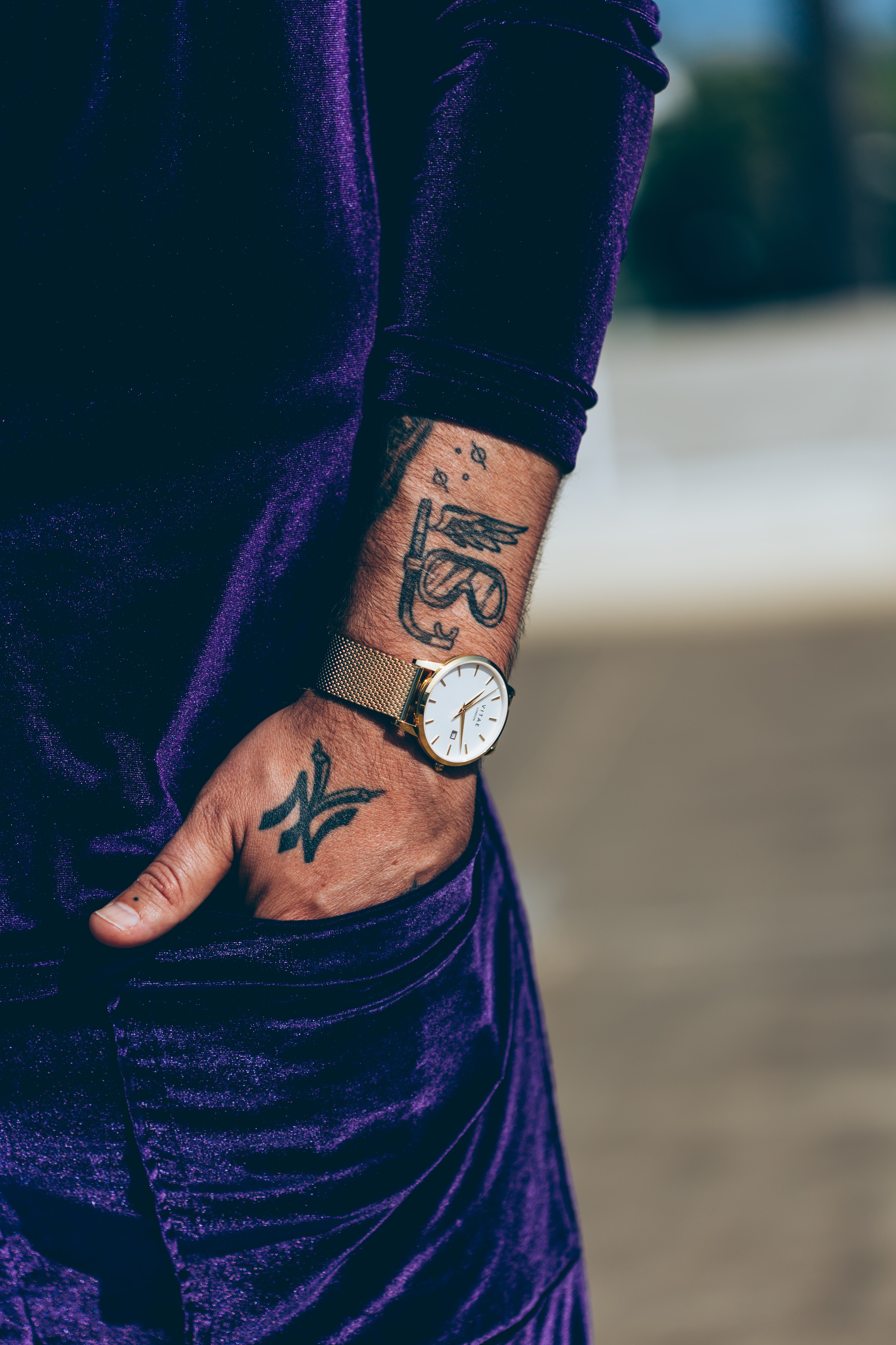 tattoo, clock, hand, miscellanea, miscellaneous, costume