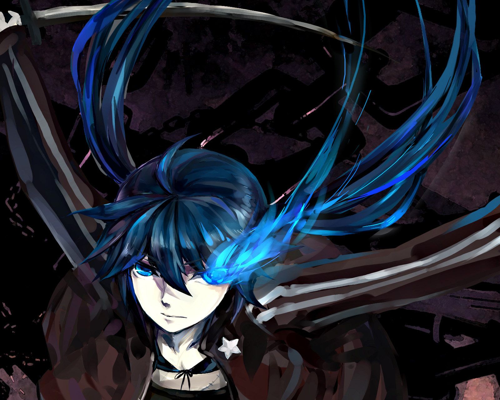 Download mobile wallpaper Anime, Black Rock Shooter for free.