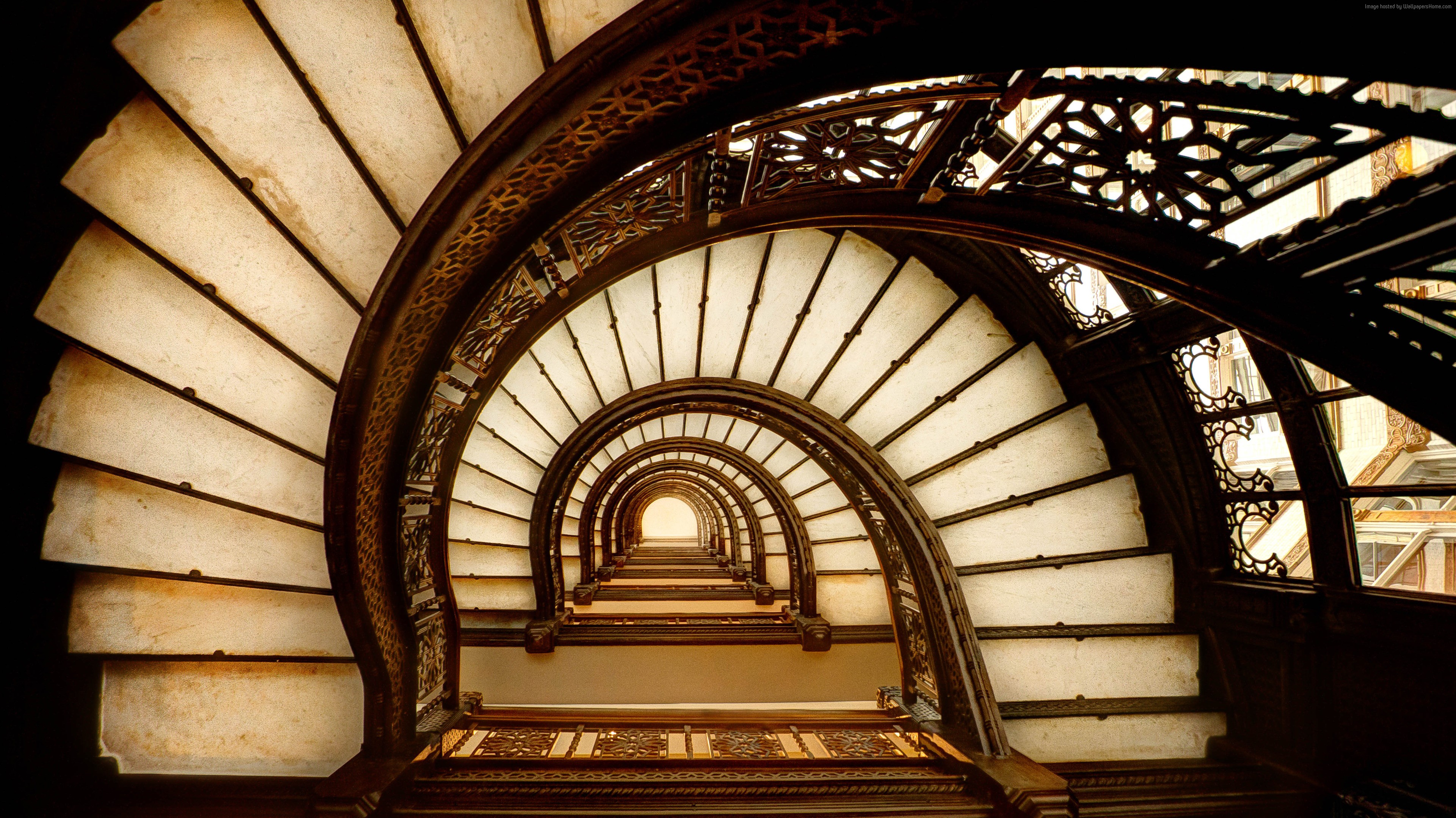 Free download wallpaper Brown, Stairs, Man Made on your PC desktop