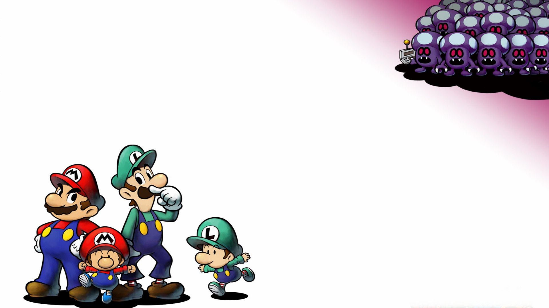 Melhores papéis de parede de Mario & Luigi Rpg 2×2 para tela do telefone