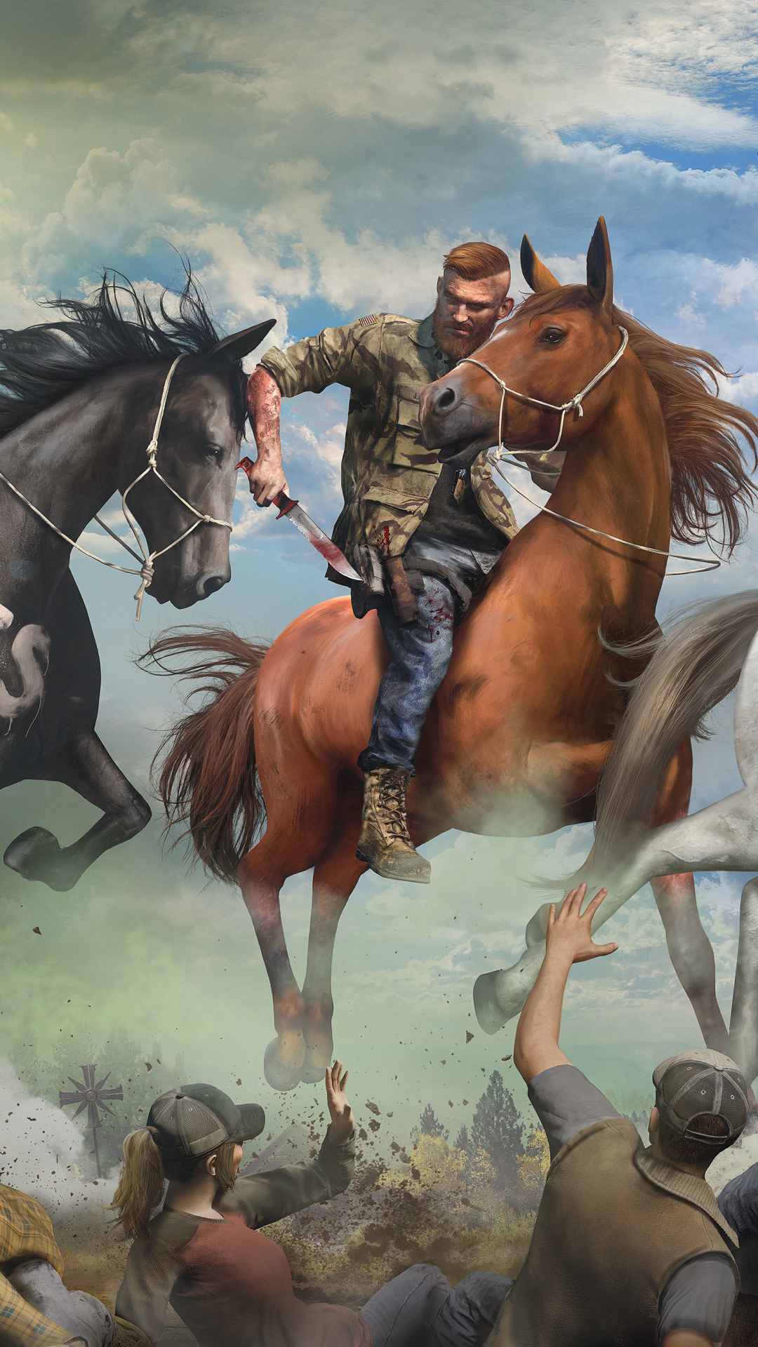 Скачати мобільні шпалери Кінь, Відеогра, Far Cry, Far Cry 5 безкоштовно.