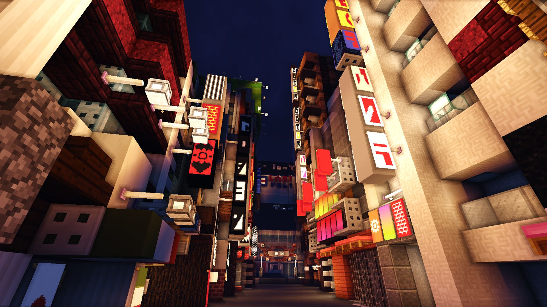 Téléchargez des papiers peints mobile Minecraft, Ville, Tokyo, Jeux Vidéo gratuitement.
