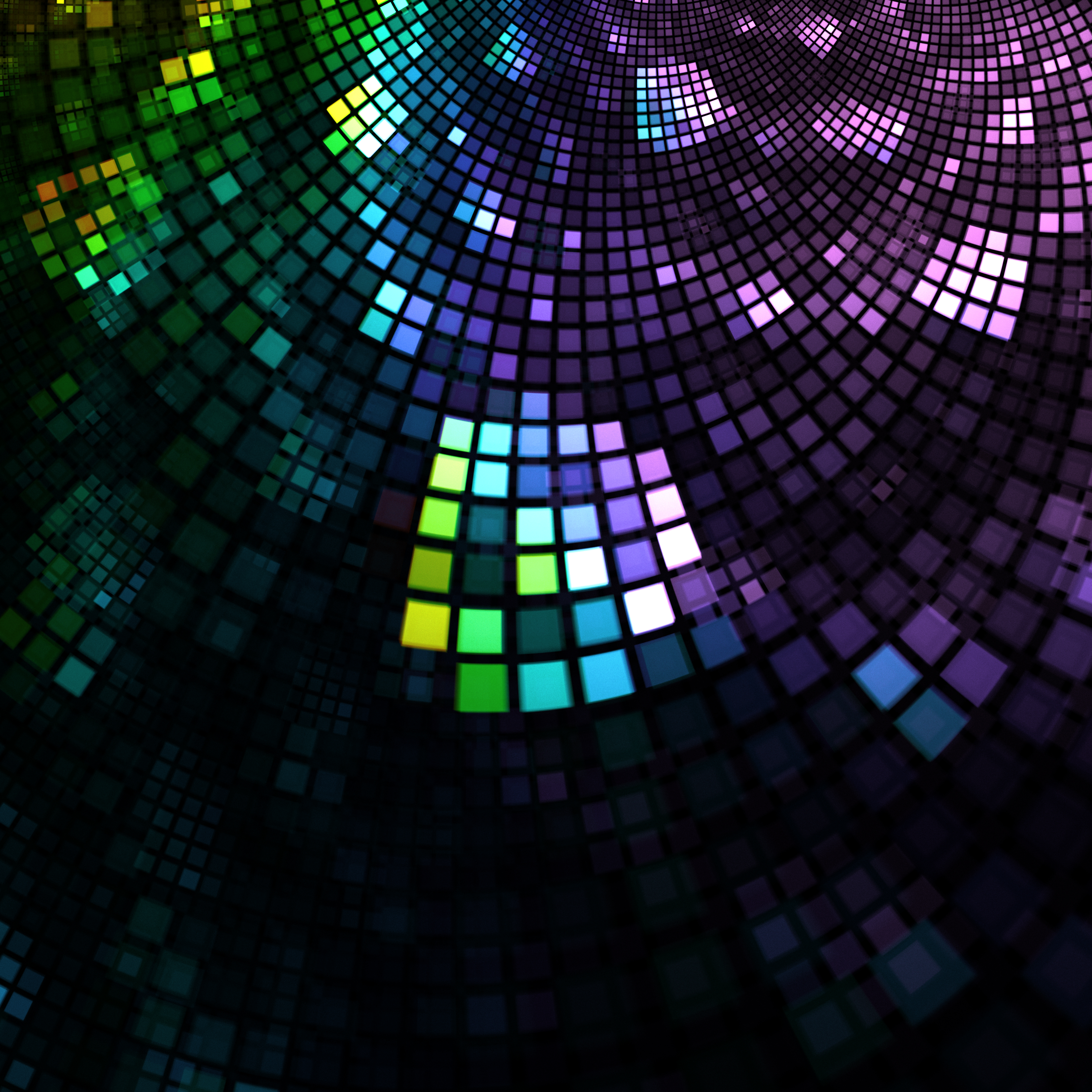 multicolored, mosaic, abstract, motley, pixels