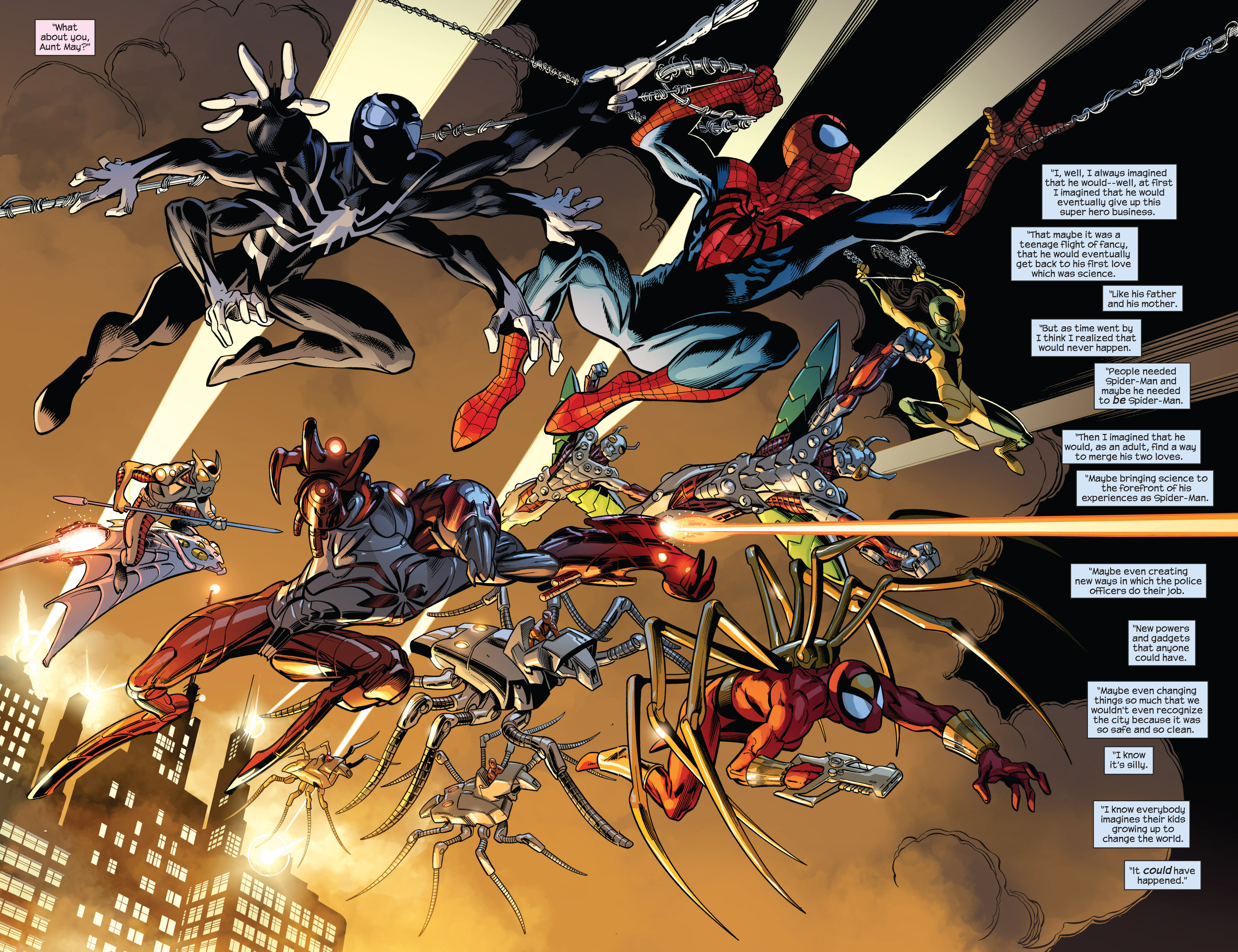 comics, ultimate spider man, beetle (marvel comics), kitty pryde, peter parker, spider man
