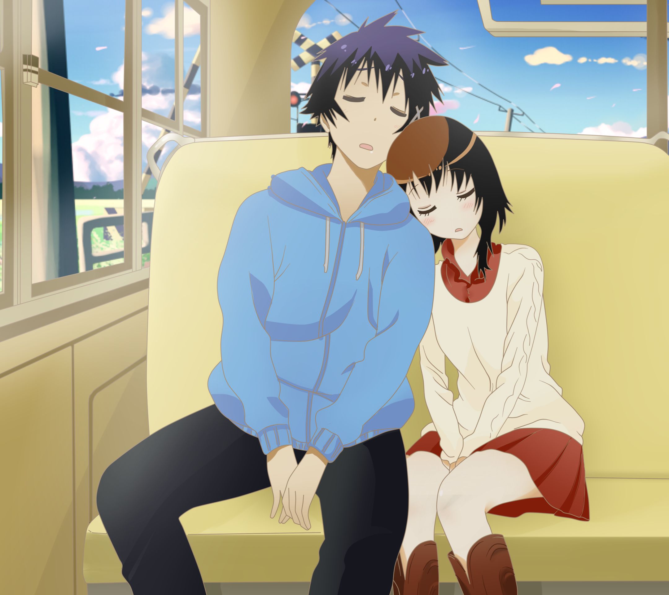 Laden Sie das Animes, Kosaki Onodera, Raku Ichijō, Nisekoi-Bild kostenlos auf Ihren PC-Desktop herunter