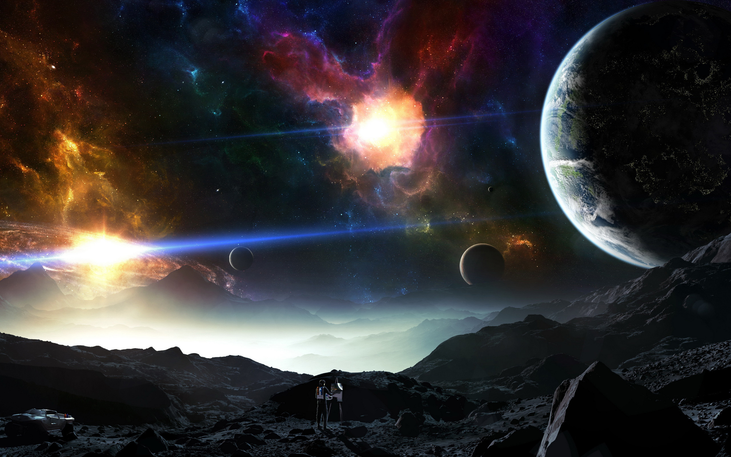 Handy-Wallpaper Landschaft, Science Fiction kostenlos herunterladen.