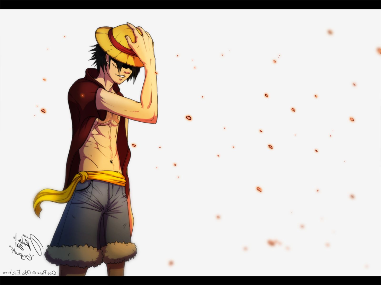 Handy-Wallpaper Animes, One Piece, Affe D Luffy kostenlos herunterladen.