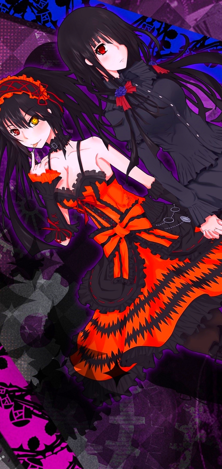 Handy-Wallpaper Animes, Datum A Live, Kurumi Tokisaki kostenlos herunterladen.