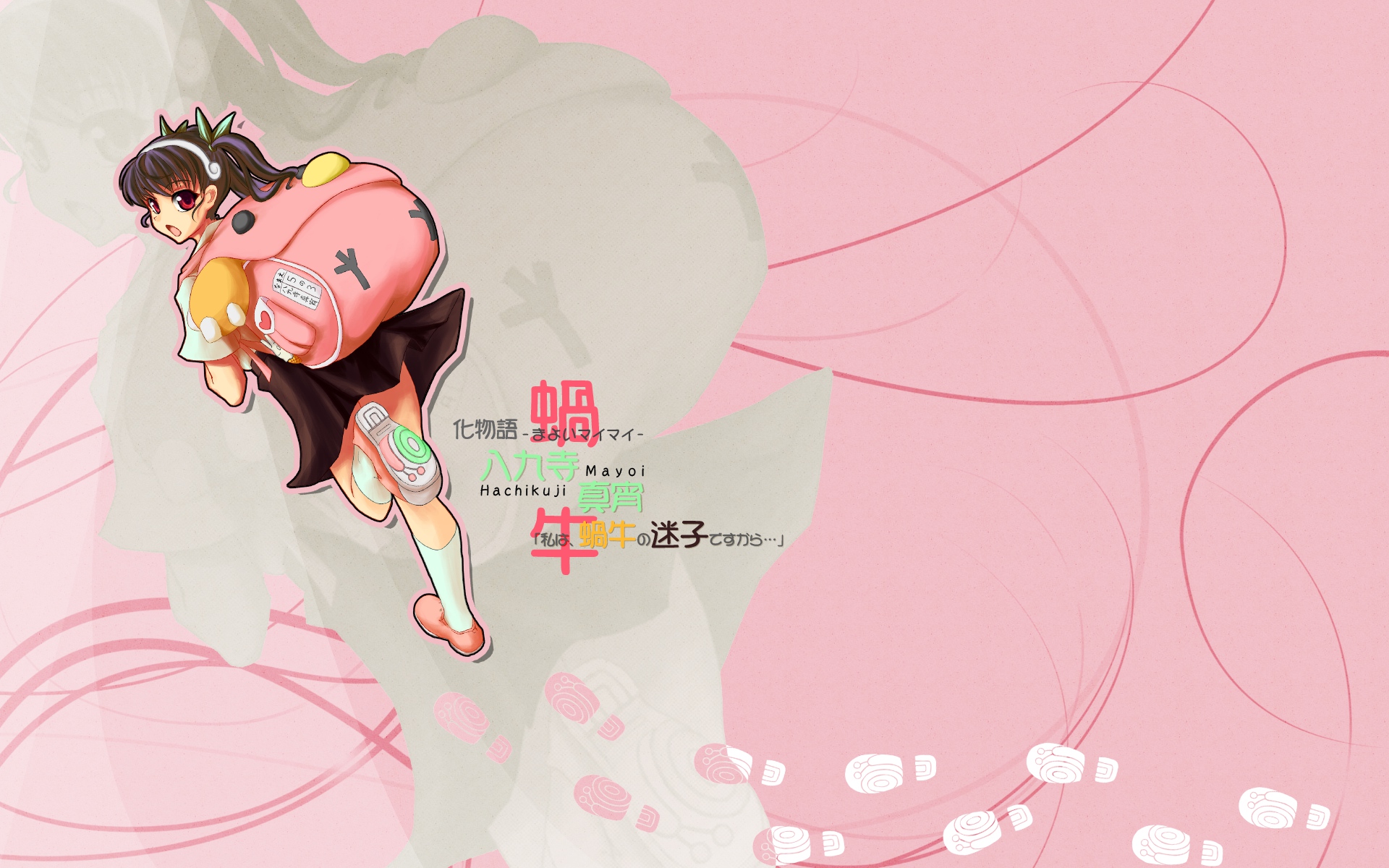 Download mobile wallpaper Mayoi Hachikuji, Monogatari (Series), Anime for free.