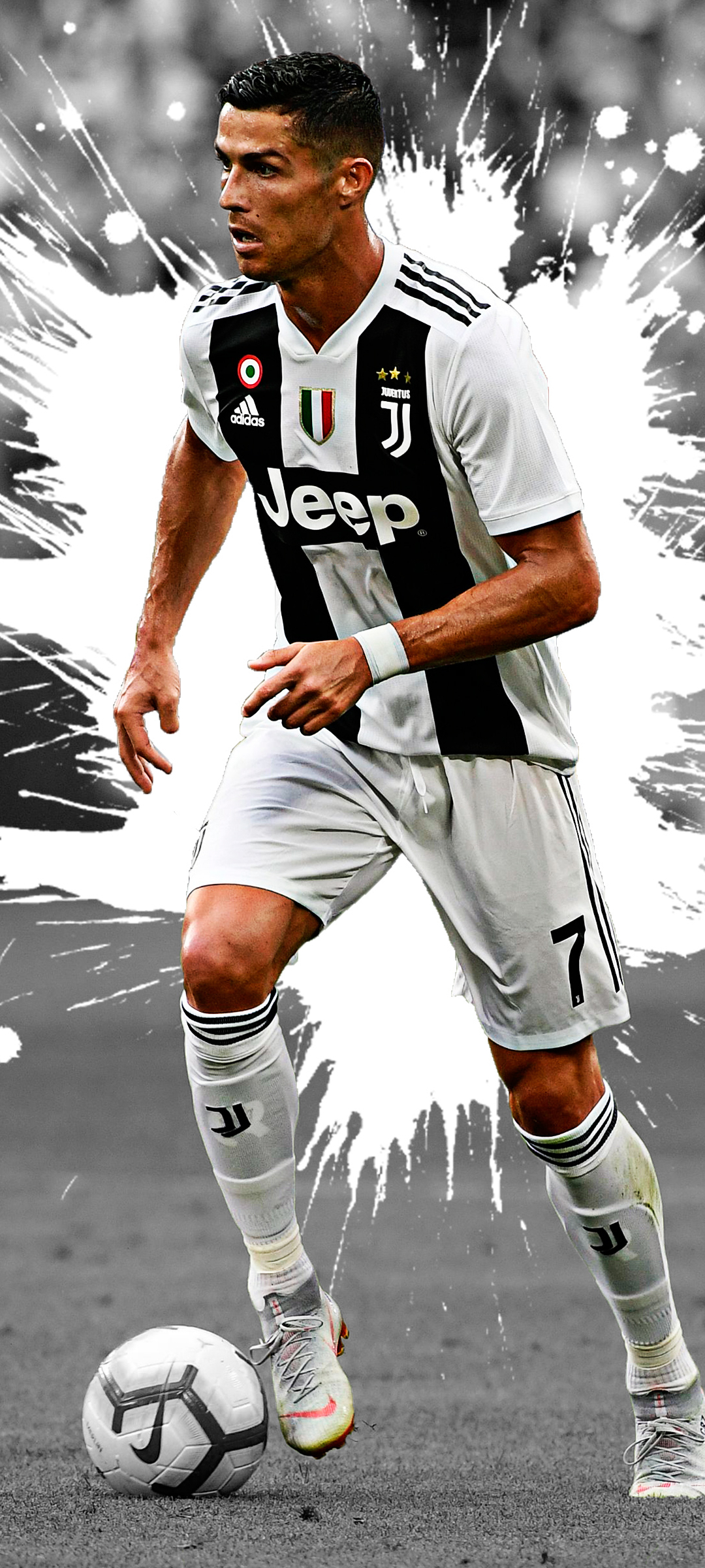 Download mobile wallpaper Sports, Cristiano Ronaldo, Soccer, Juventus F C for free.