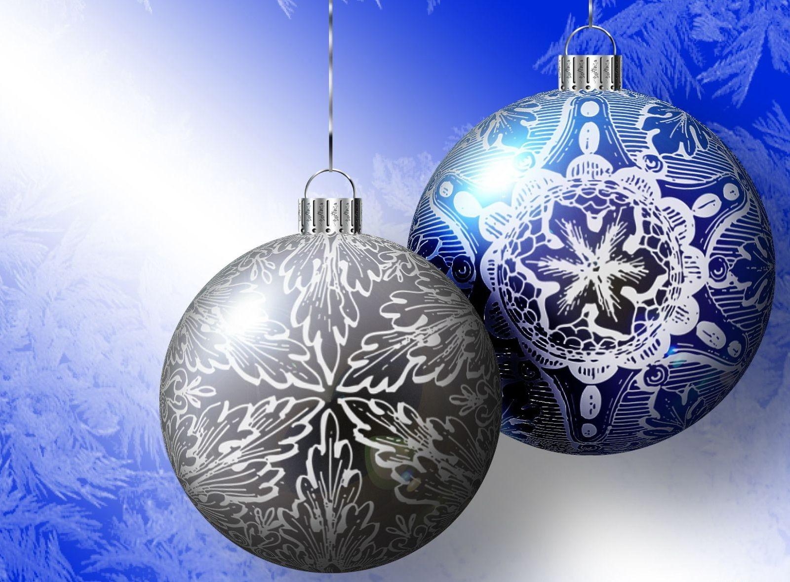 christmas decorations, holidays, patterns, couple, pair, close up, christmas tree toys, balls