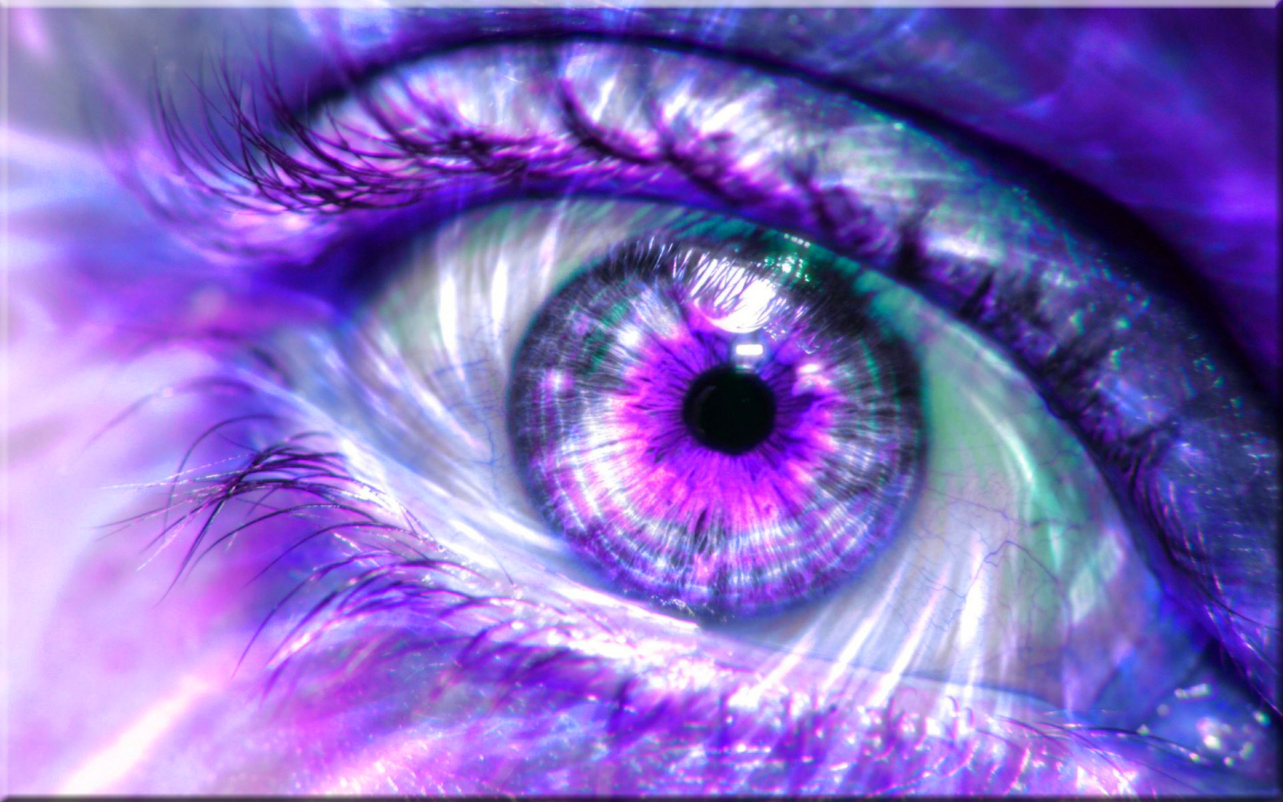 Download mobile wallpaper Purple, Artistic, Eye for free.