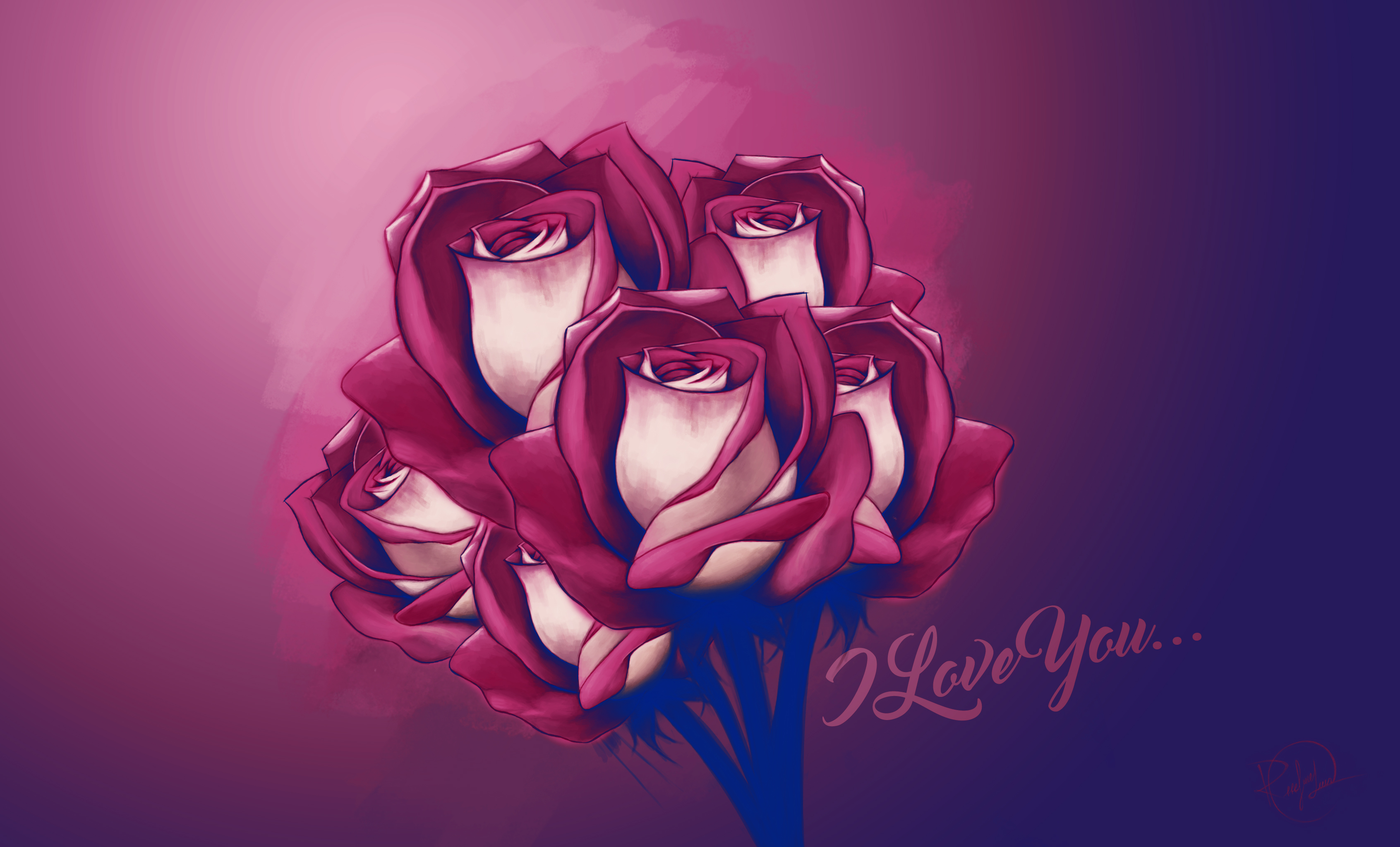 Free download wallpaper Pink, Love, Rose, Artistic on your PC desktop