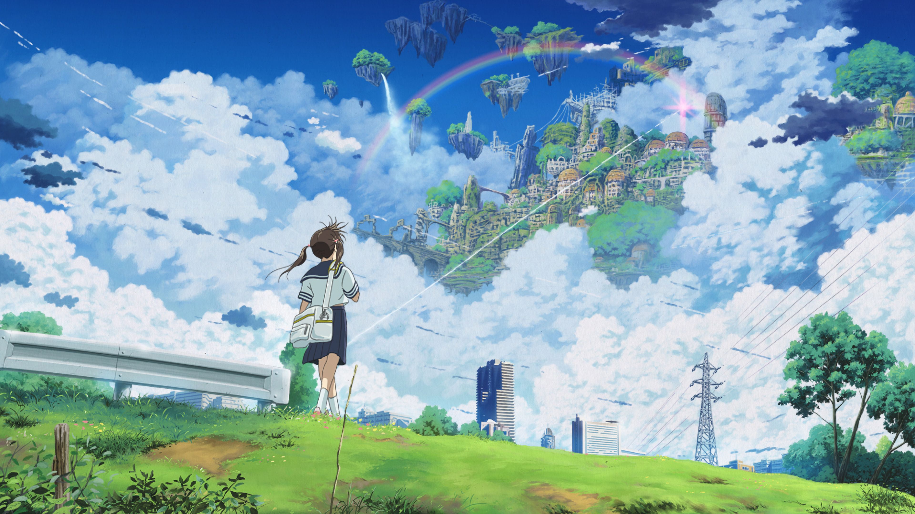 Free download wallpaper Anime, Sky, Cloud, Original on your PC desktop