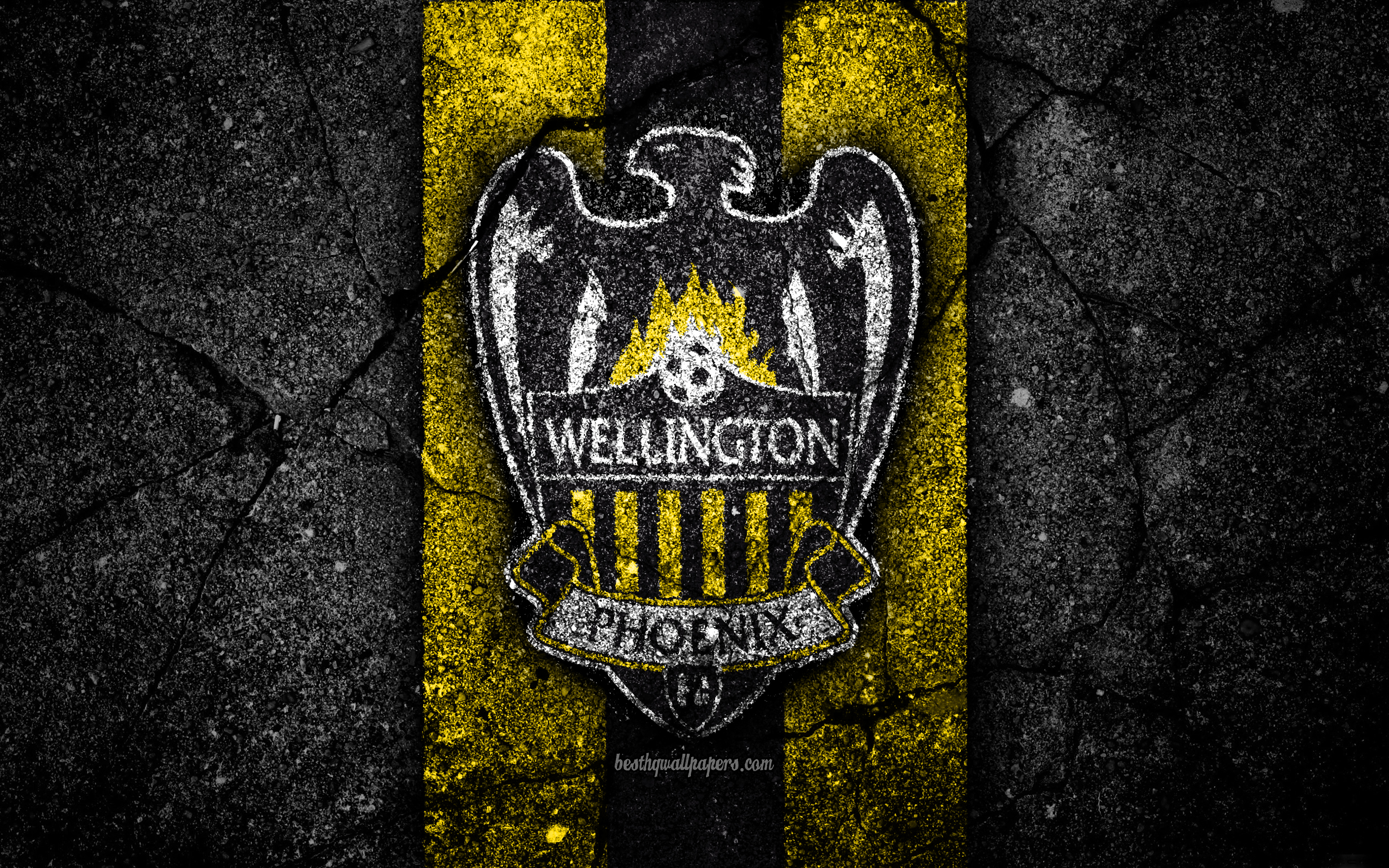 Download mobile wallpaper Sports, Logo, Emblem, Soccer, Wellington Phoenix Fc for free.