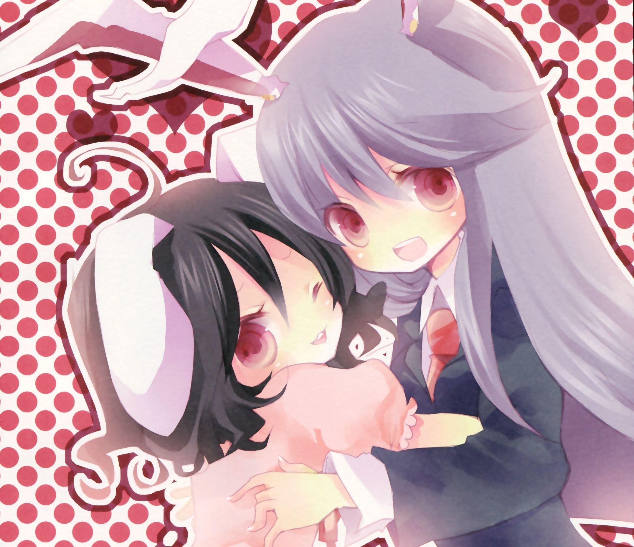 Download mobile wallpaper Anime, Touhou, Reisen Udongein Inaba, Tewi Inaba for free.
