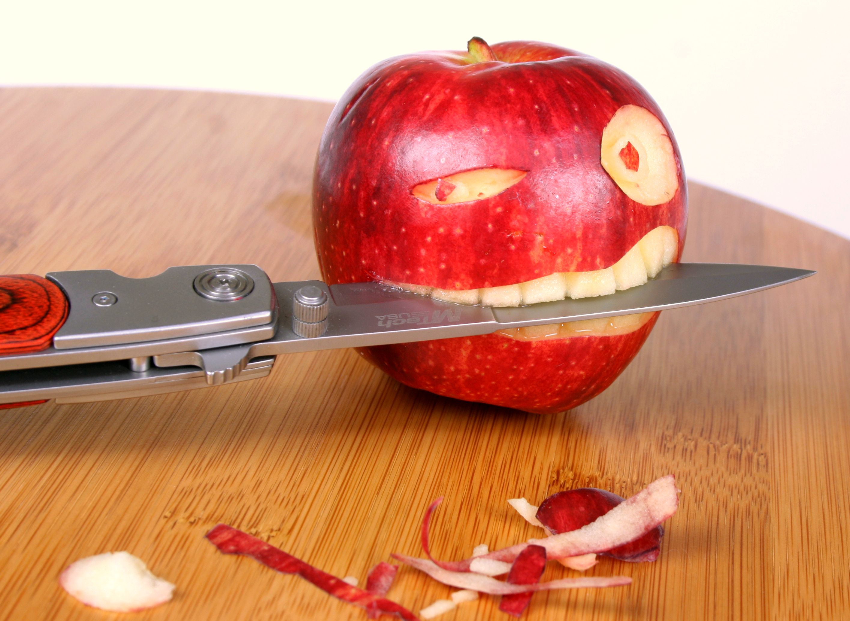 245519 descargar imagen alimento, manzana, cuchillo, frutas: fondos de pantalla y protectores de pantalla gratis