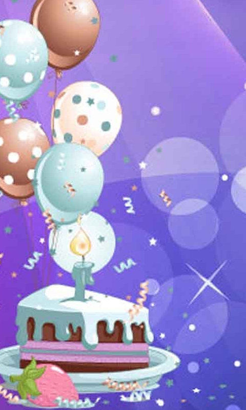 Handy-Wallpaper Feiertage, Kuchen, Ballon, Geburtstag, Alles Gute Zum Geburtstag kostenlos herunterladen.