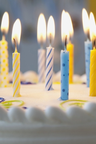 Handy-Wallpaper Feiertage, Kuchen, Kerze, Geburtstag kostenlos herunterladen.