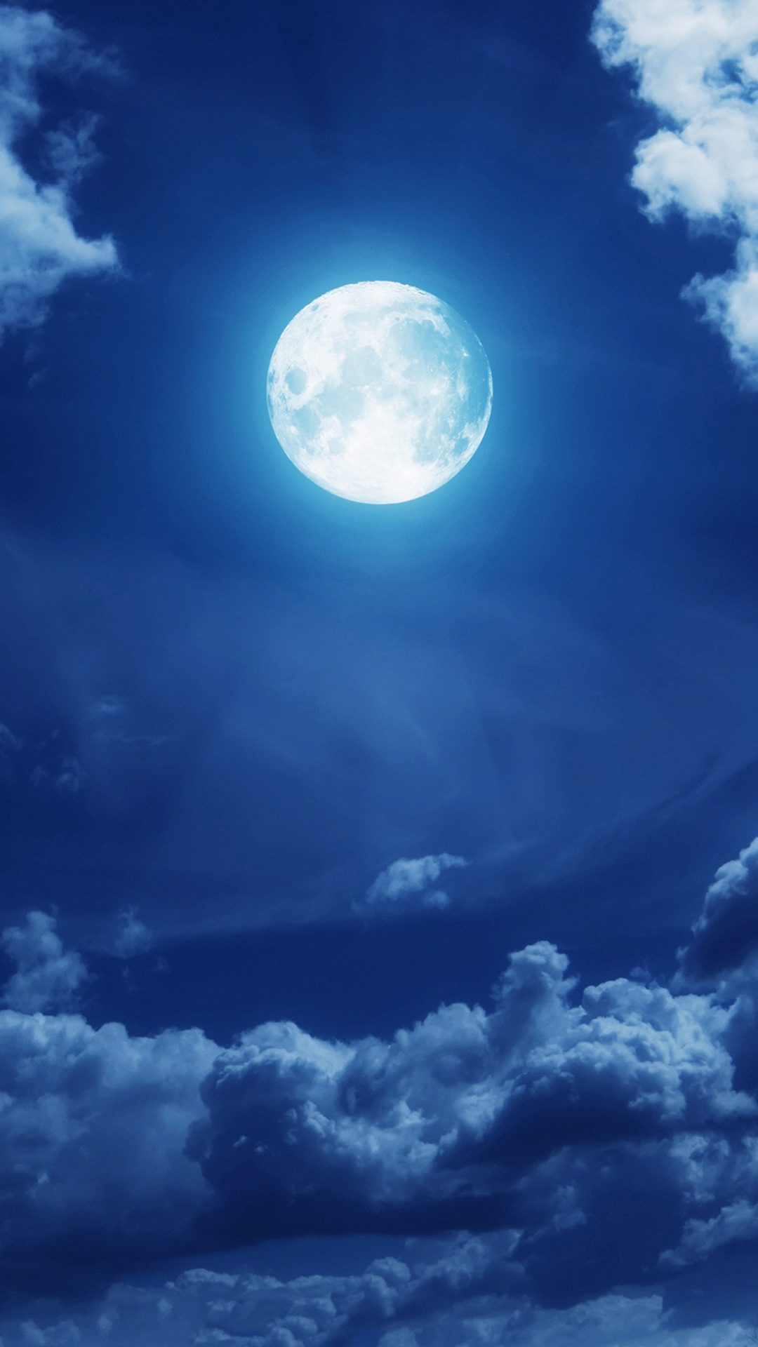 Download mobile wallpaper Nature, Sky, Night, Moon, Earth, Cloud for free.