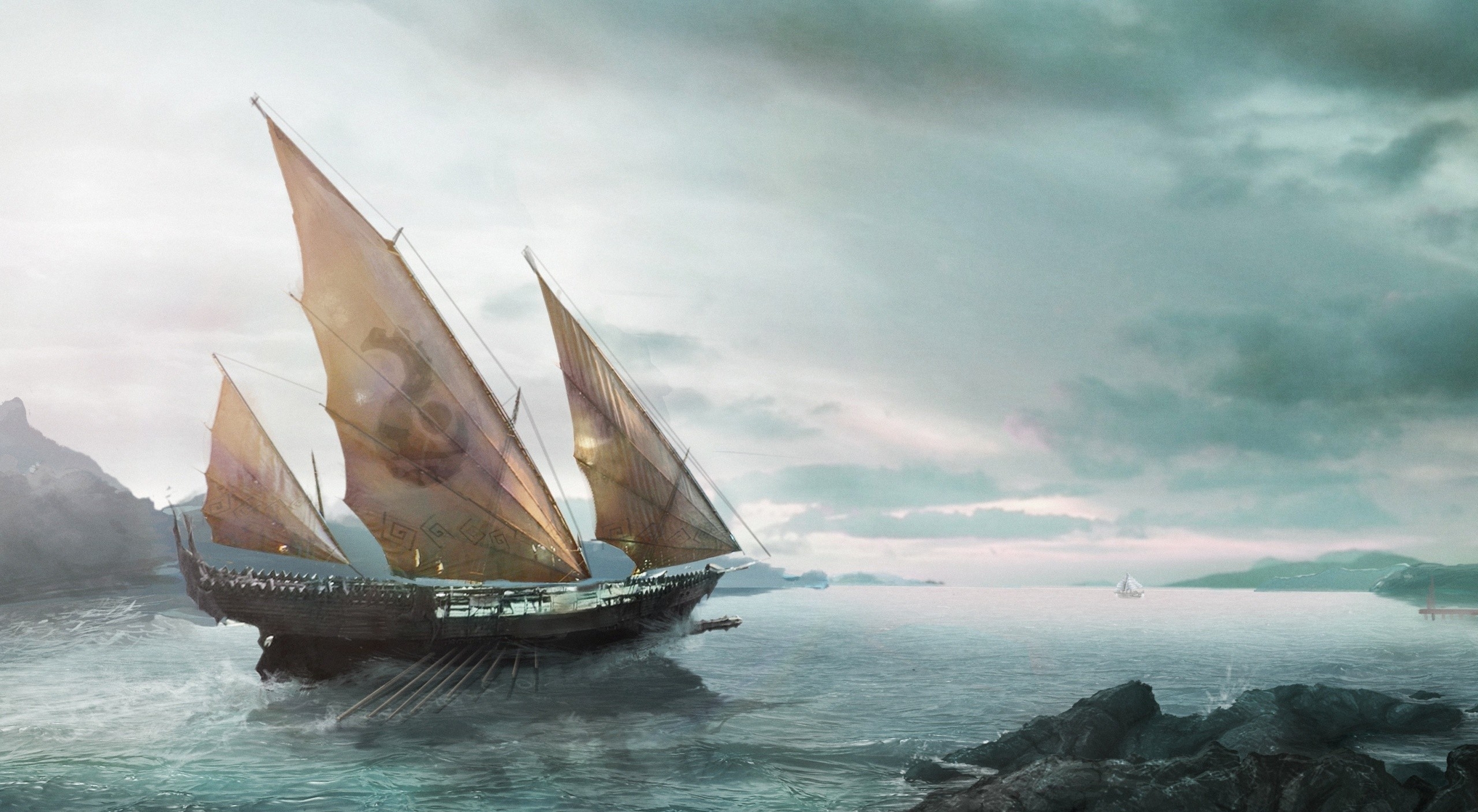 Free download wallpaper Fantasy, Ship on your PC desktop