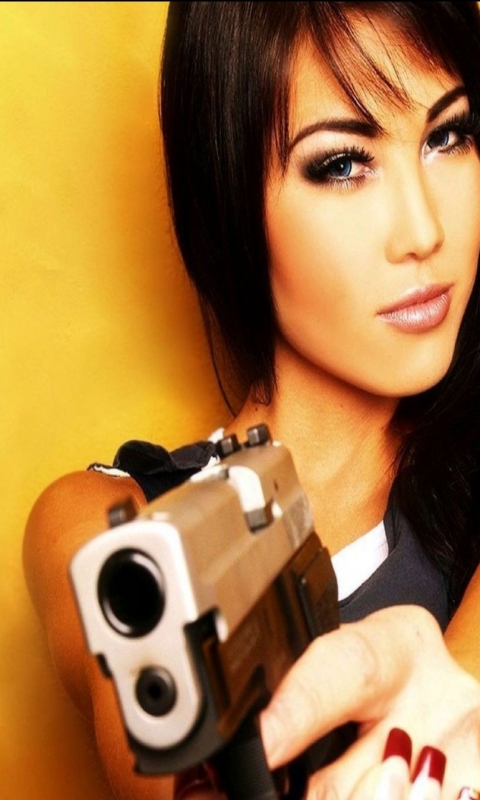 Download mobile wallpaper Women, Girls & Guns for free.