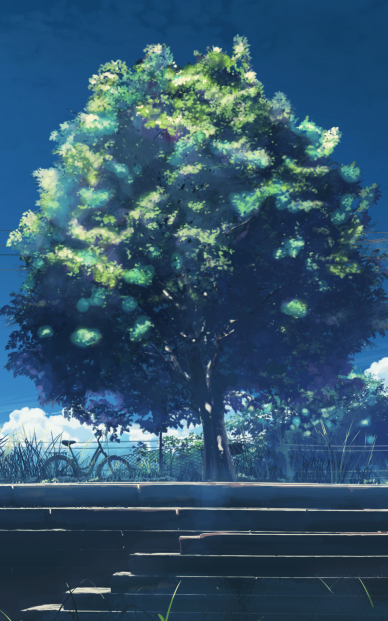 Download mobile wallpaper Anime, Tree for free.