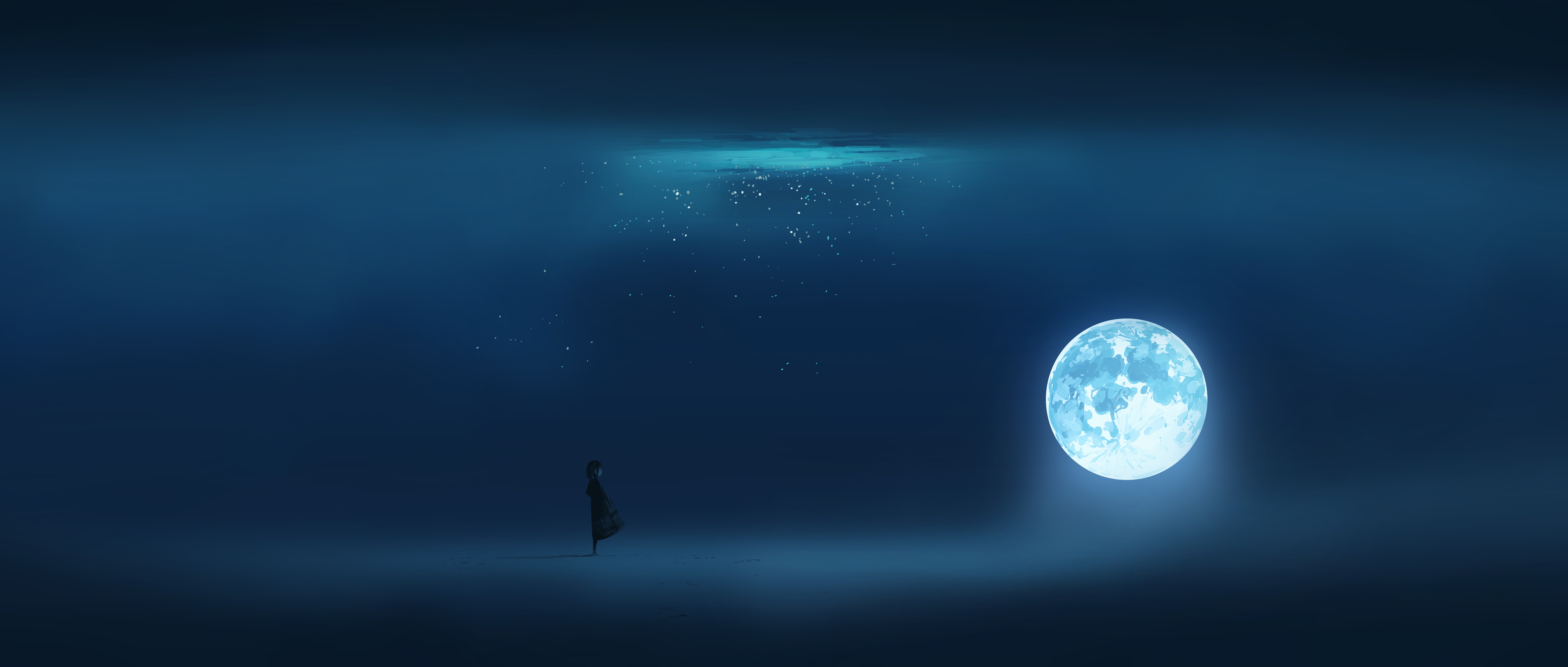 Laden Sie das Mond, Original, Animes-Bild kostenlos auf Ihren PC-Desktop herunter