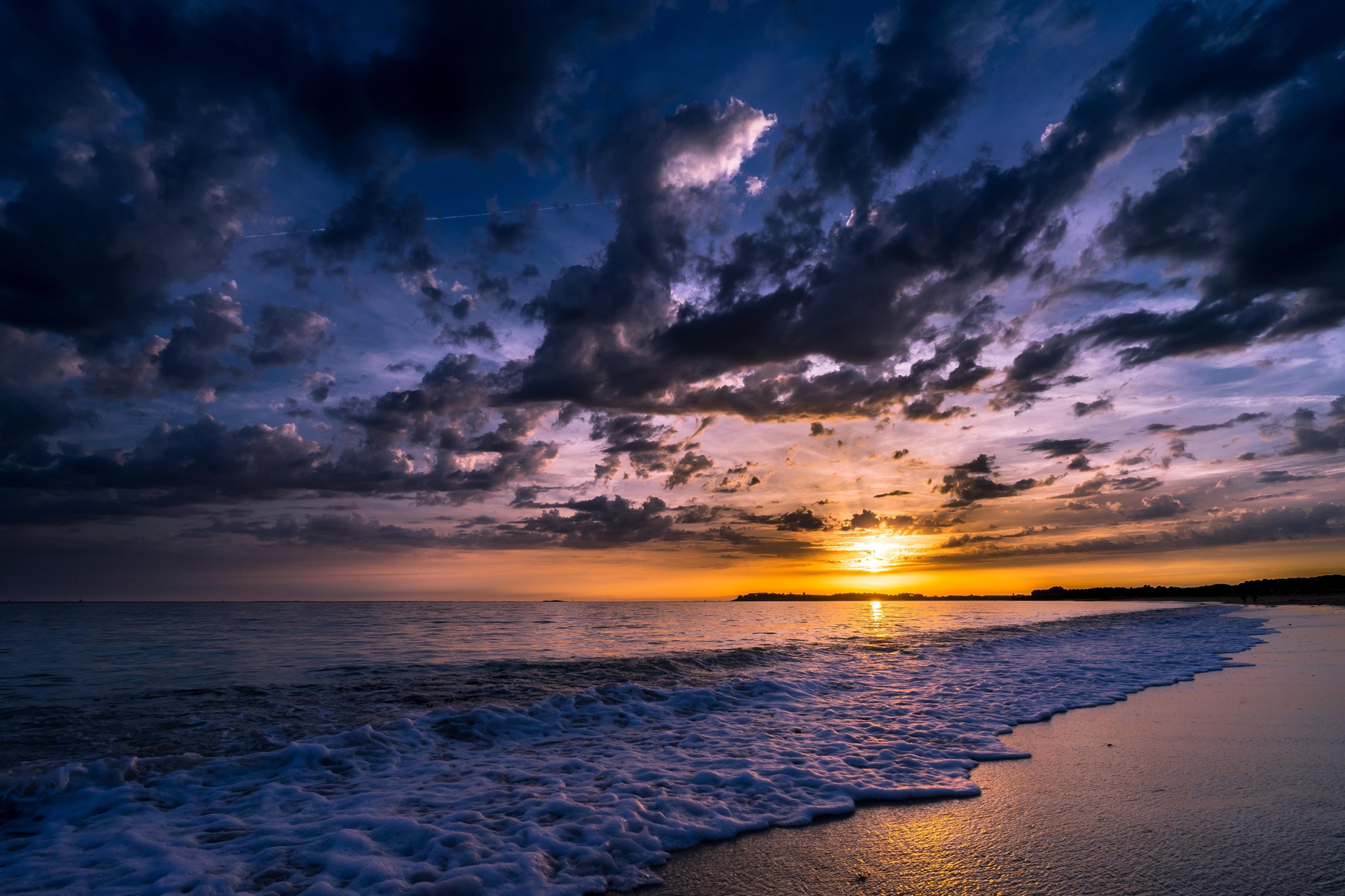 Laden Sie das Natur, Horizont, Ozean, Wolke, Himmel, Sonnenuntergang, Erde/natur-Bild kostenlos auf Ihren PC-Desktop herunter