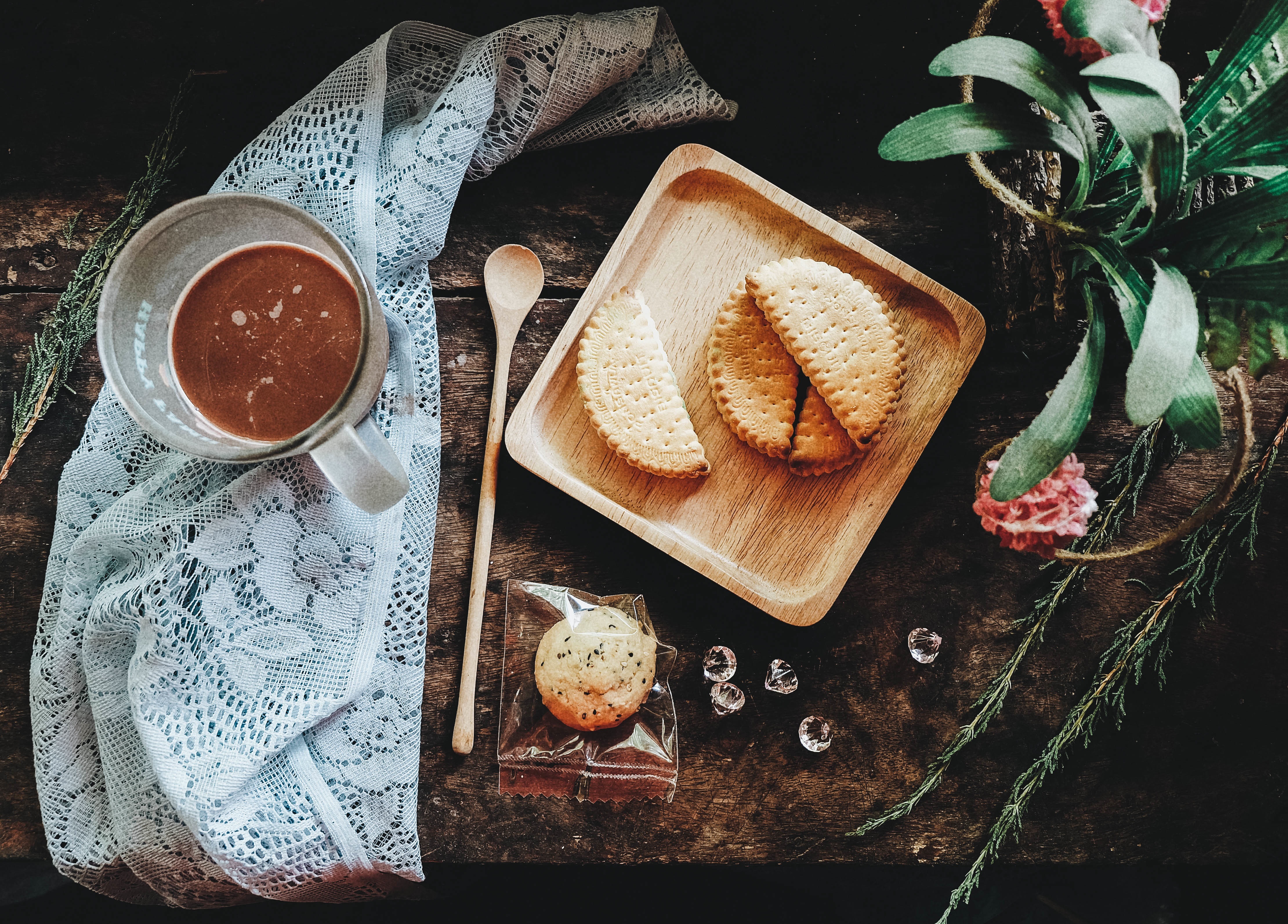 cookies, food, still life, drink, beverage wallpapers for tablet