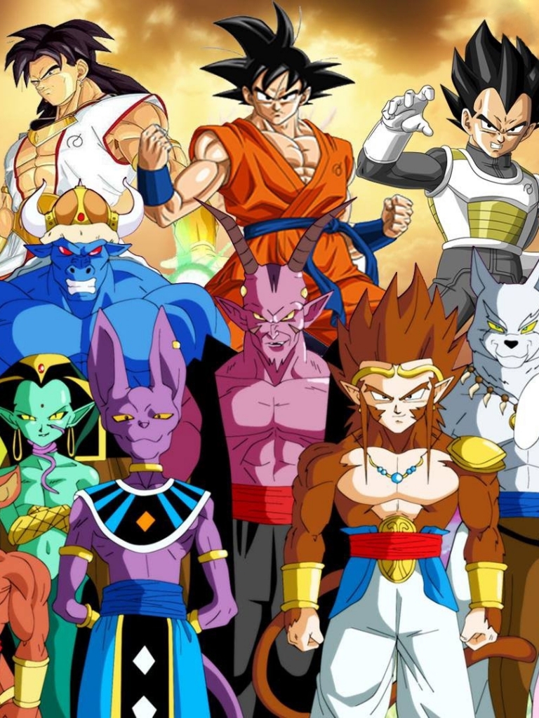 Download mobile wallpaper Anime, Dragon Ball, Goku, Vegeta (Dragon Ball), Broly (Dragon Ball), Beerus (Dragon Ball), Dragon Ball Super for free.