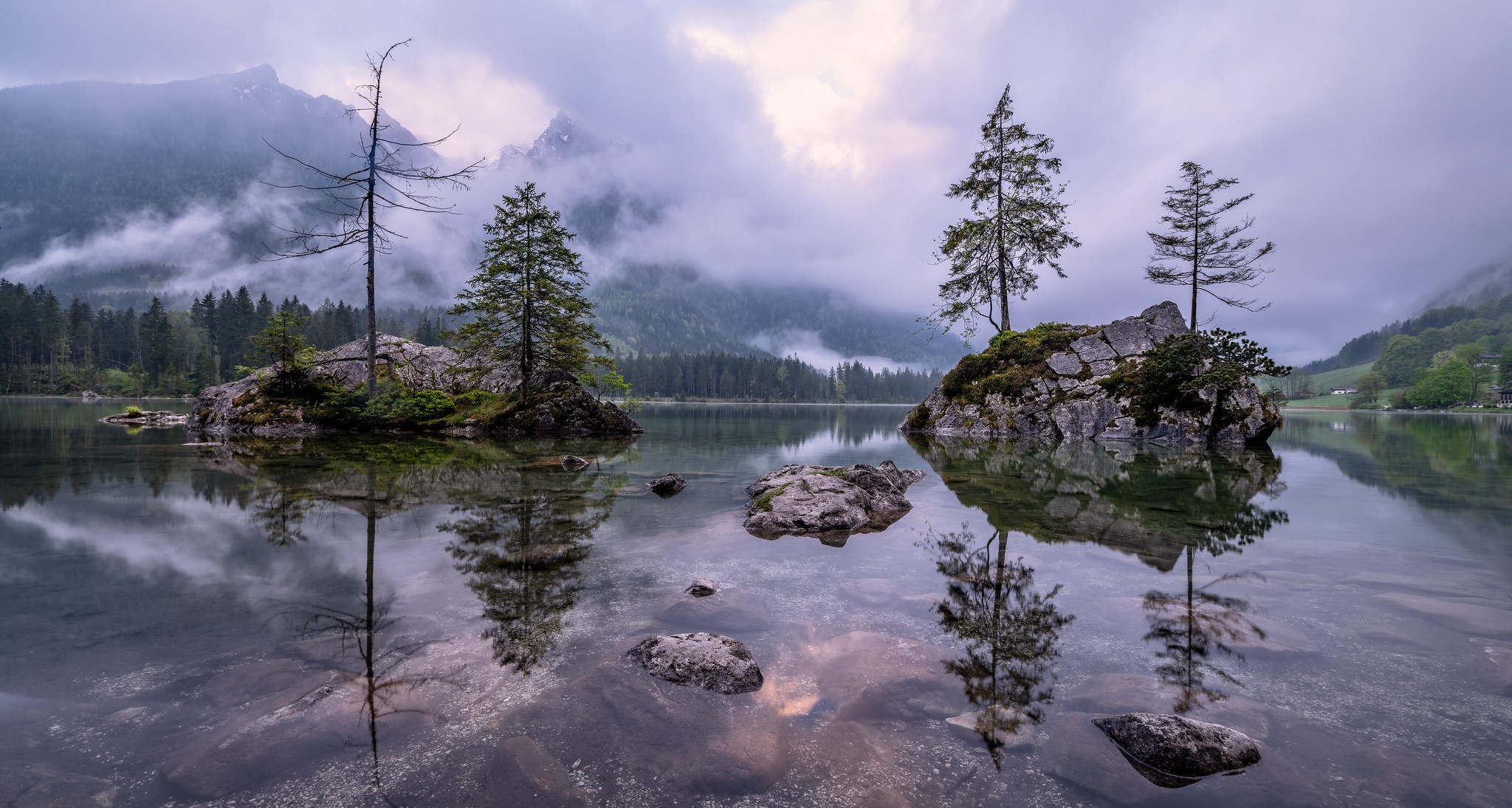 Download mobile wallpaper Lakes, Mountain, Lake, Fog, Earth for free.