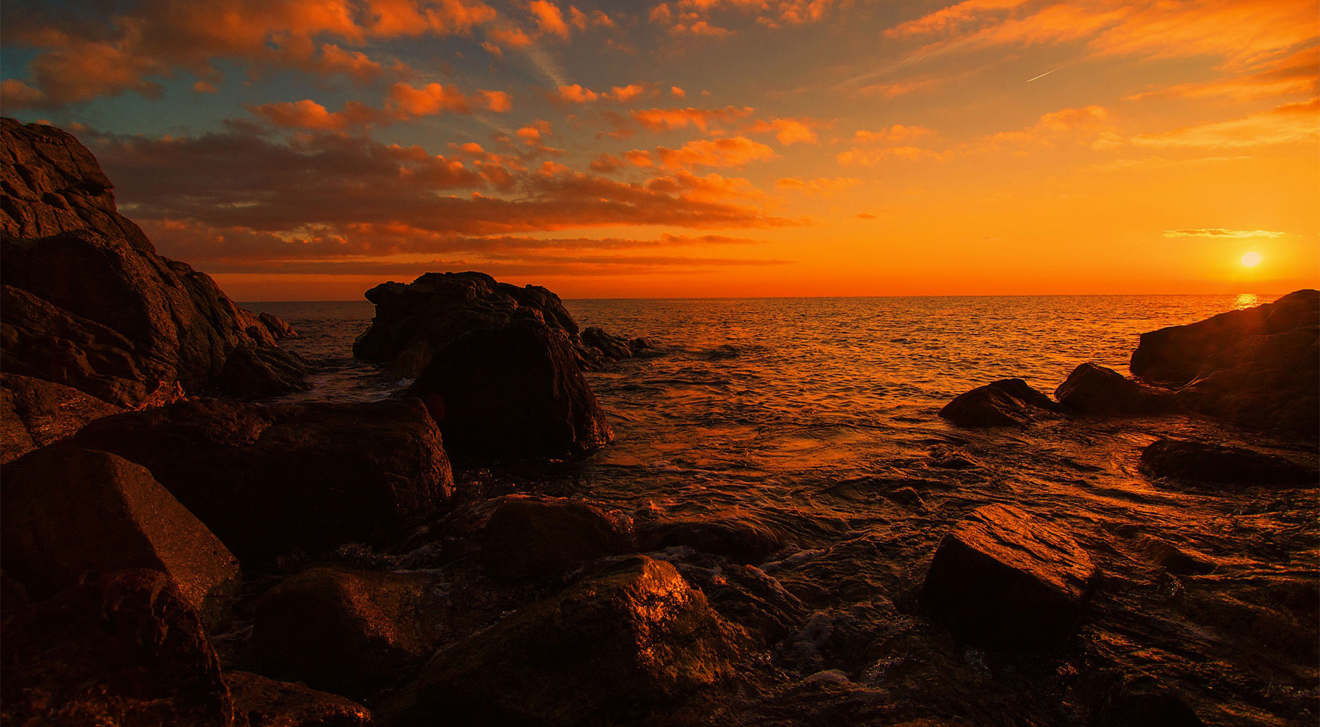 Laden Sie das Horizont, Ozean, Meer, Himmel, Sonnenuntergang, Erde/natur-Bild kostenlos auf Ihren PC-Desktop herunter