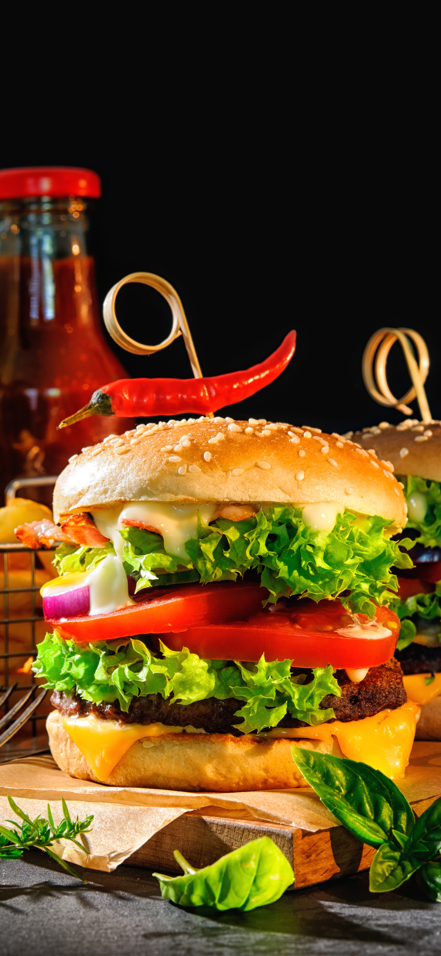 Download mobile wallpaper Food, Burger for free.