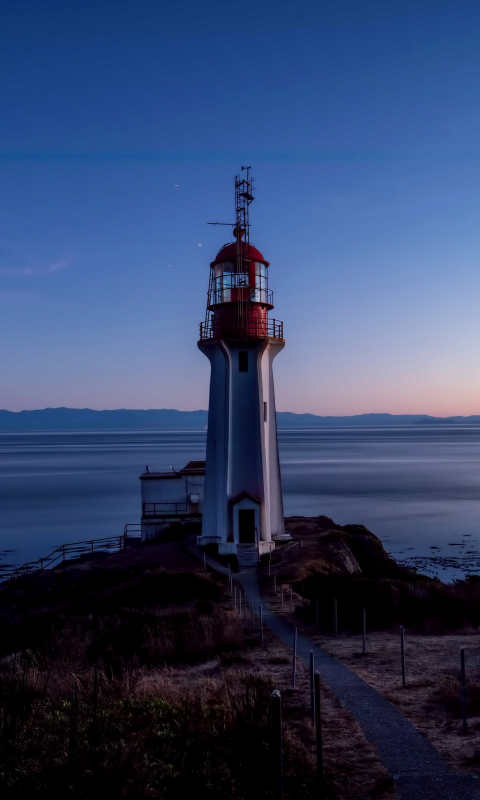 Baixar papel de parede para celular de Horizonte, Oceano, Farol, Feito Pelo Homem gratuito.