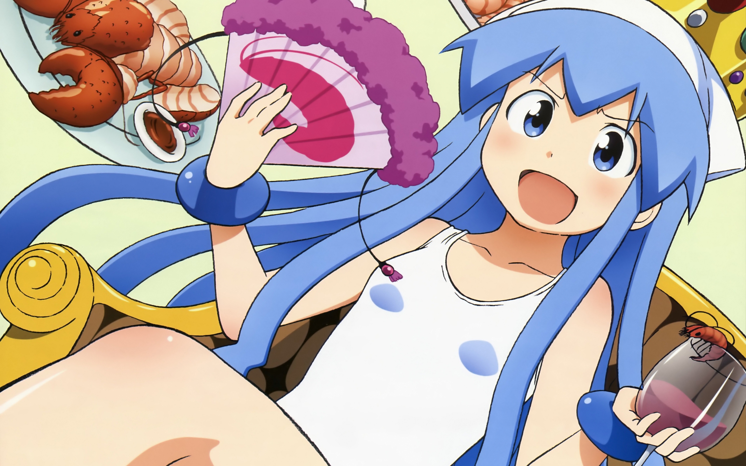 Laden Sie das Animes, Ika Musume, Tintenfischmädchen-Bild kostenlos auf Ihren PC-Desktop herunter