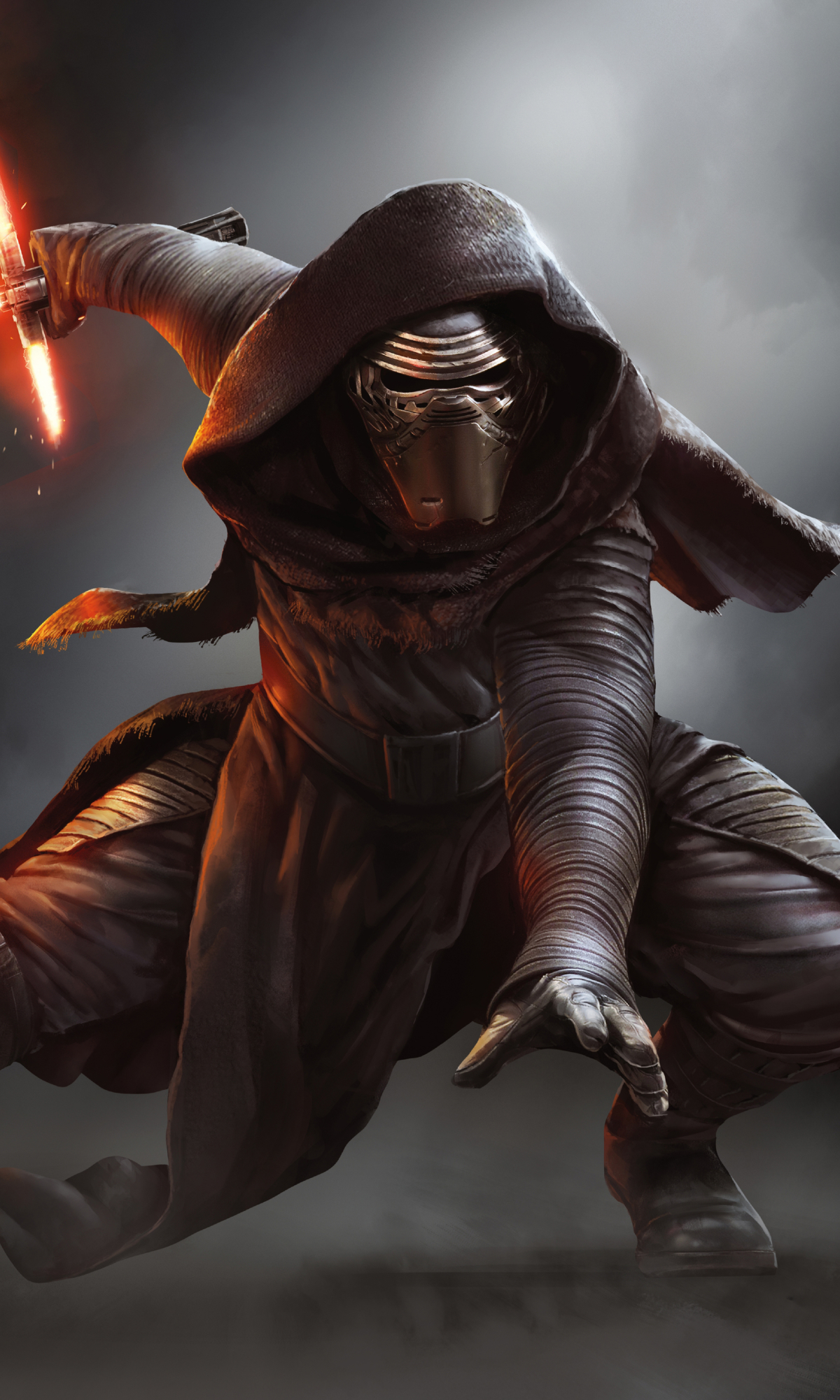 Download mobile wallpaper Star Wars, Lightsaber, Movie, Star Wars Episode Vii: The Force Awakens, Kylo Ren for free.