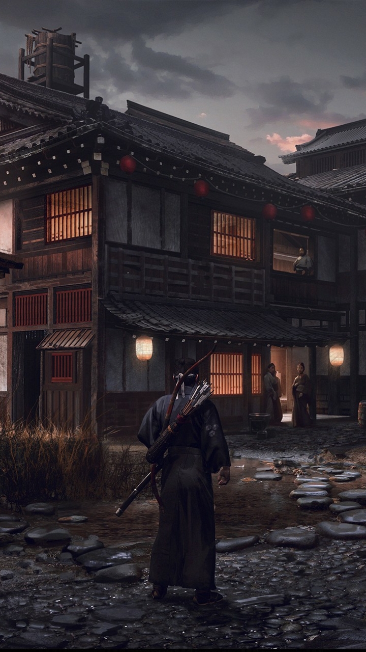 Descarga gratuita de fondo de pantalla para móvil de Samurai, Samurái, Videojuego, Ghost Of Tsushima.