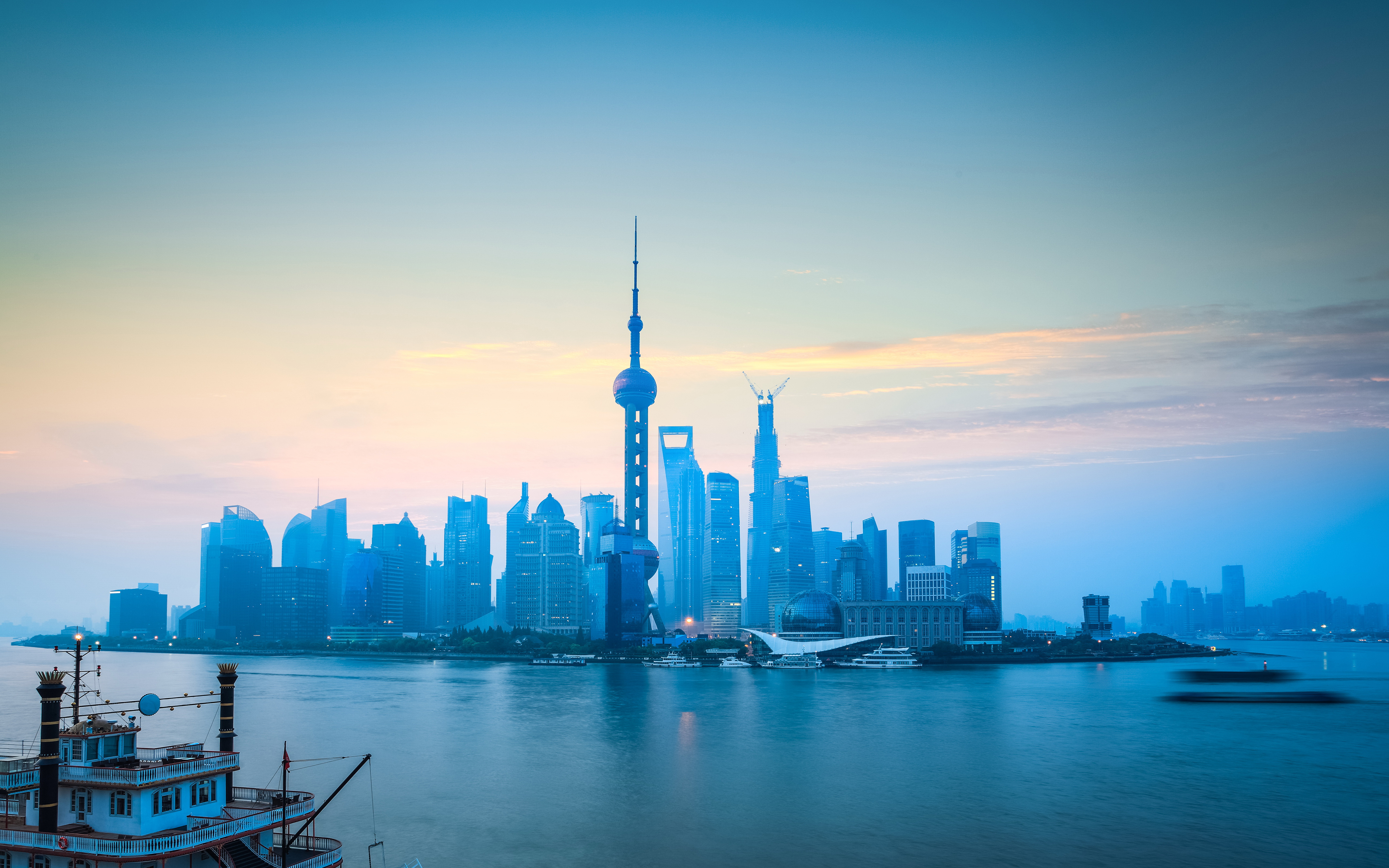 無料モバイル壁紙都市, 街, 超高層ビル, 建物, 青い, 中国, 上海, マンメイド, 街並みをダウンロードします。