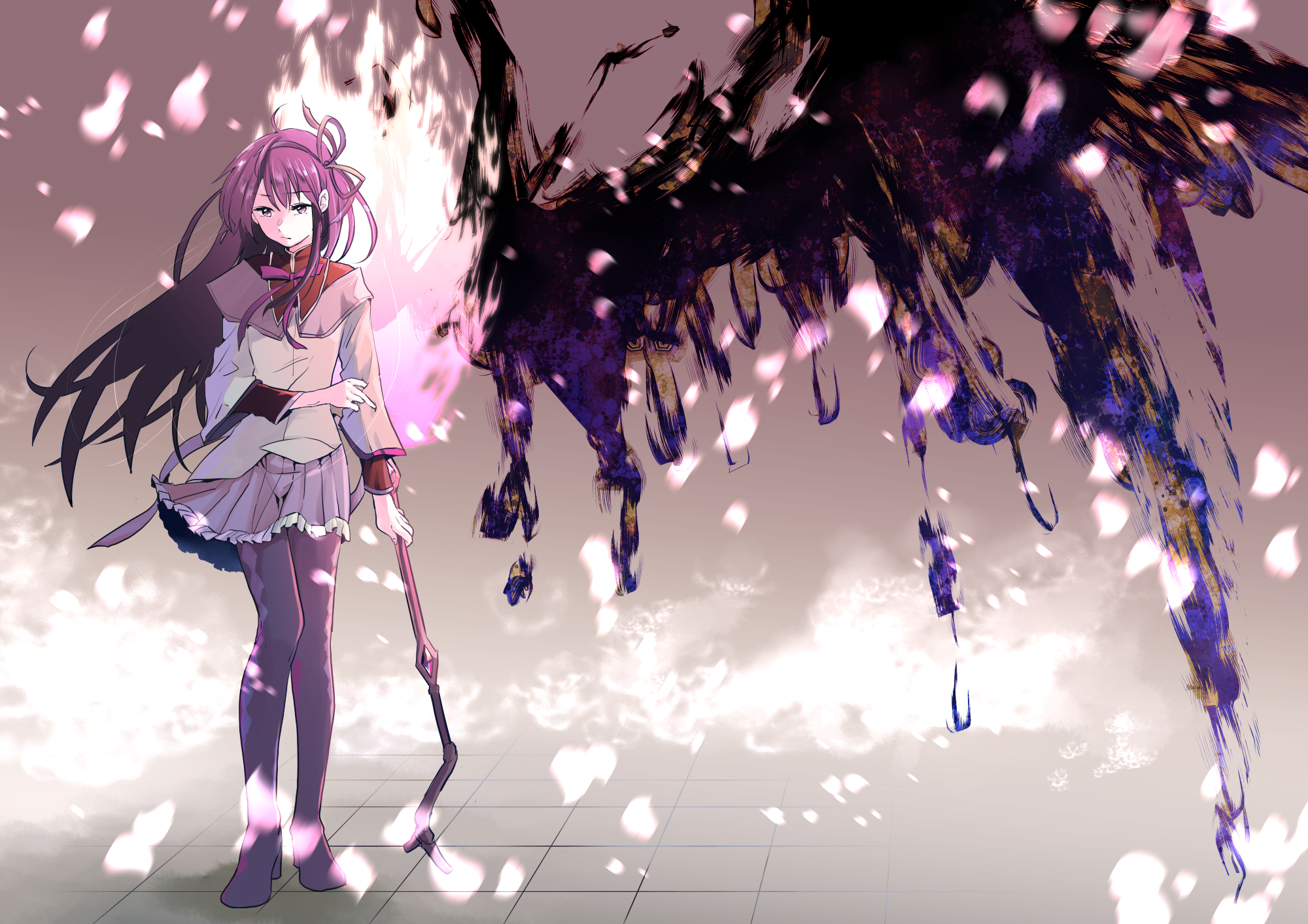 Handy-Wallpaper Animes, Madoka Magica, Homur Akemi kostenlos herunterladen.