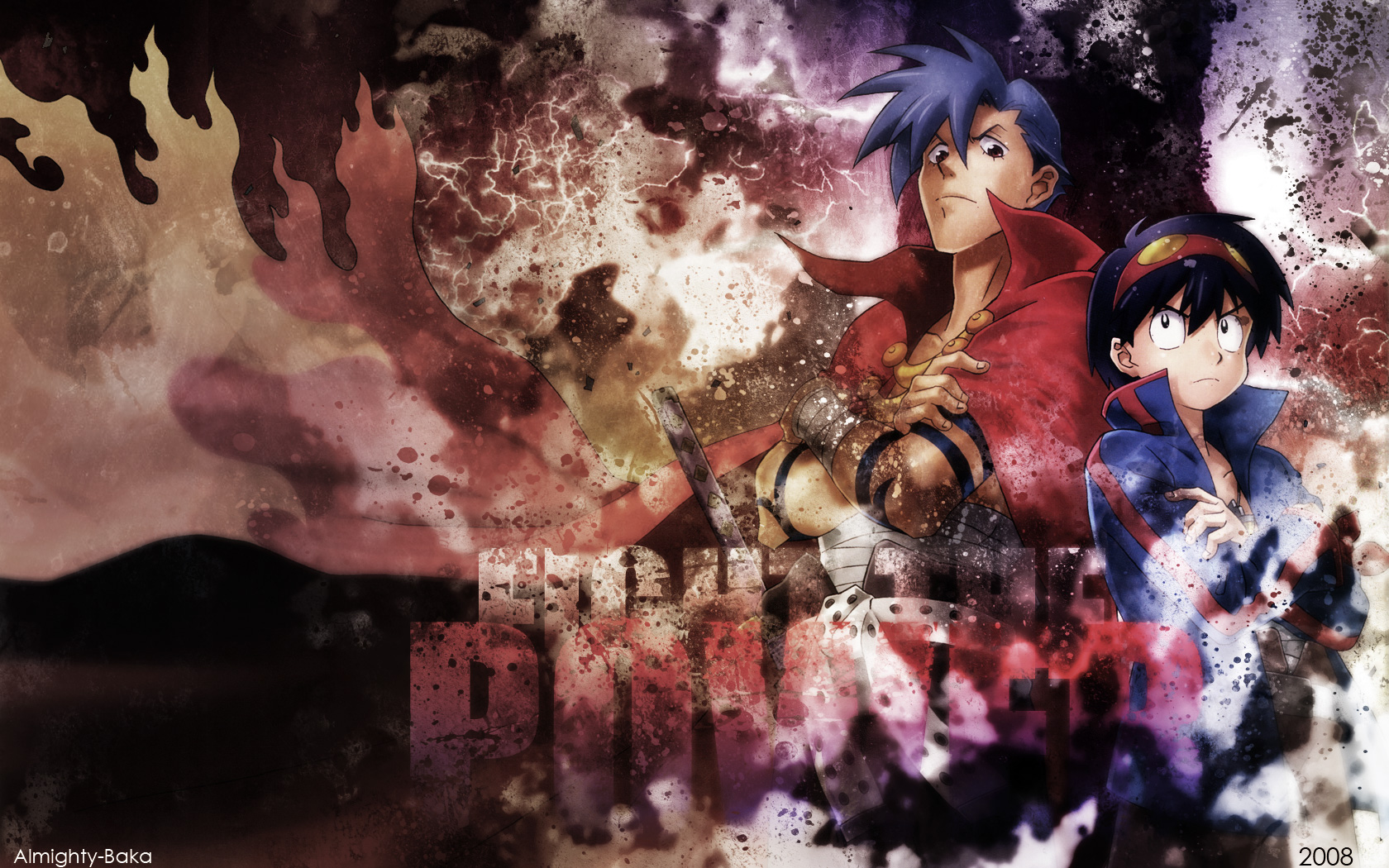 Handy-Wallpaper Tengen Toppa Gurren Lagann, Animes kostenlos herunterladen.