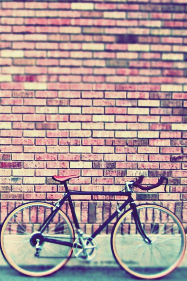 Download mobile wallpaper Wall, Vintage, Bicycle, Vehicles for free.