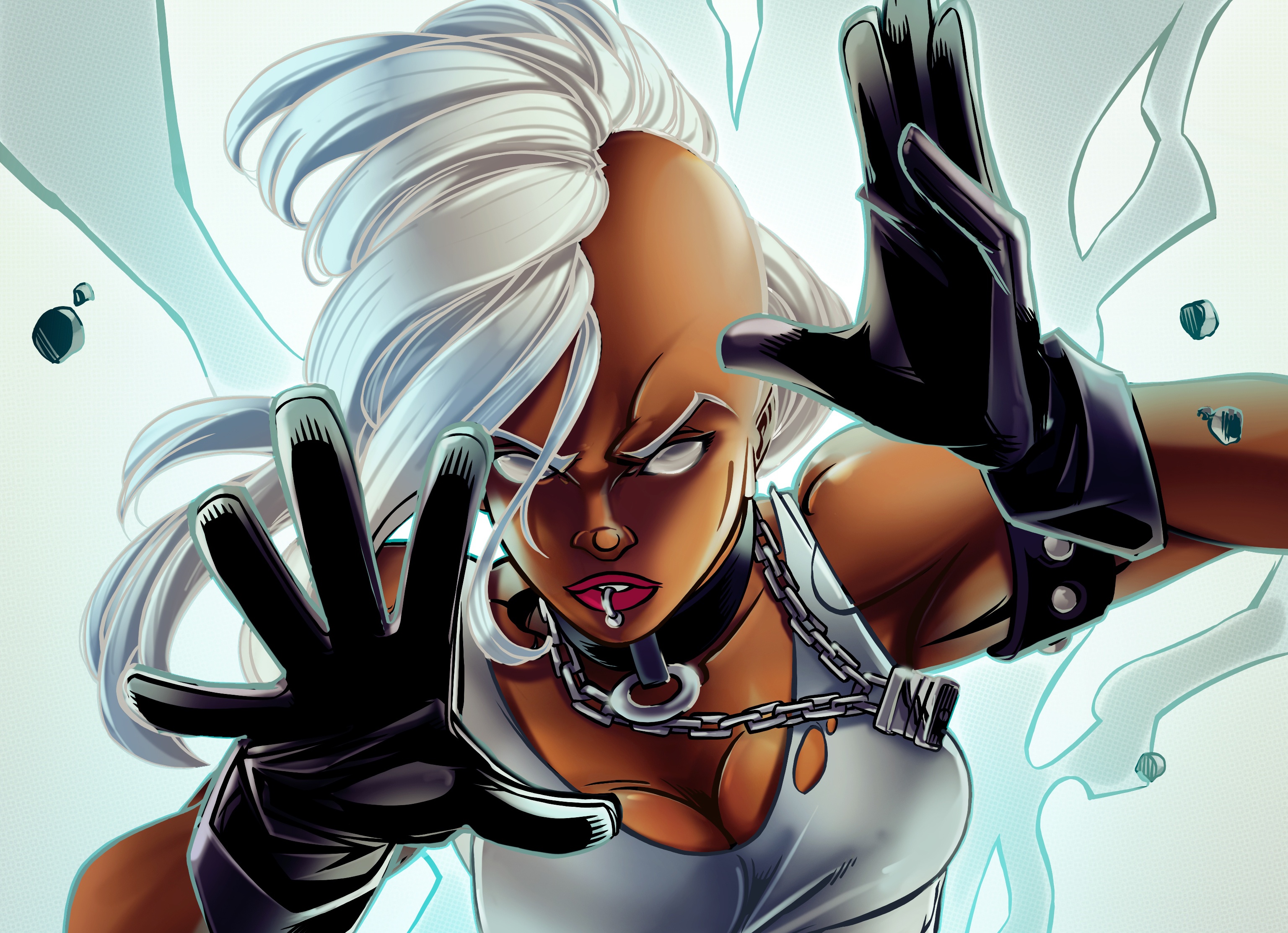 Free download wallpaper X Men, Storm, Comics, White Hair, Storm (Marvel Comics) on your PC desktop