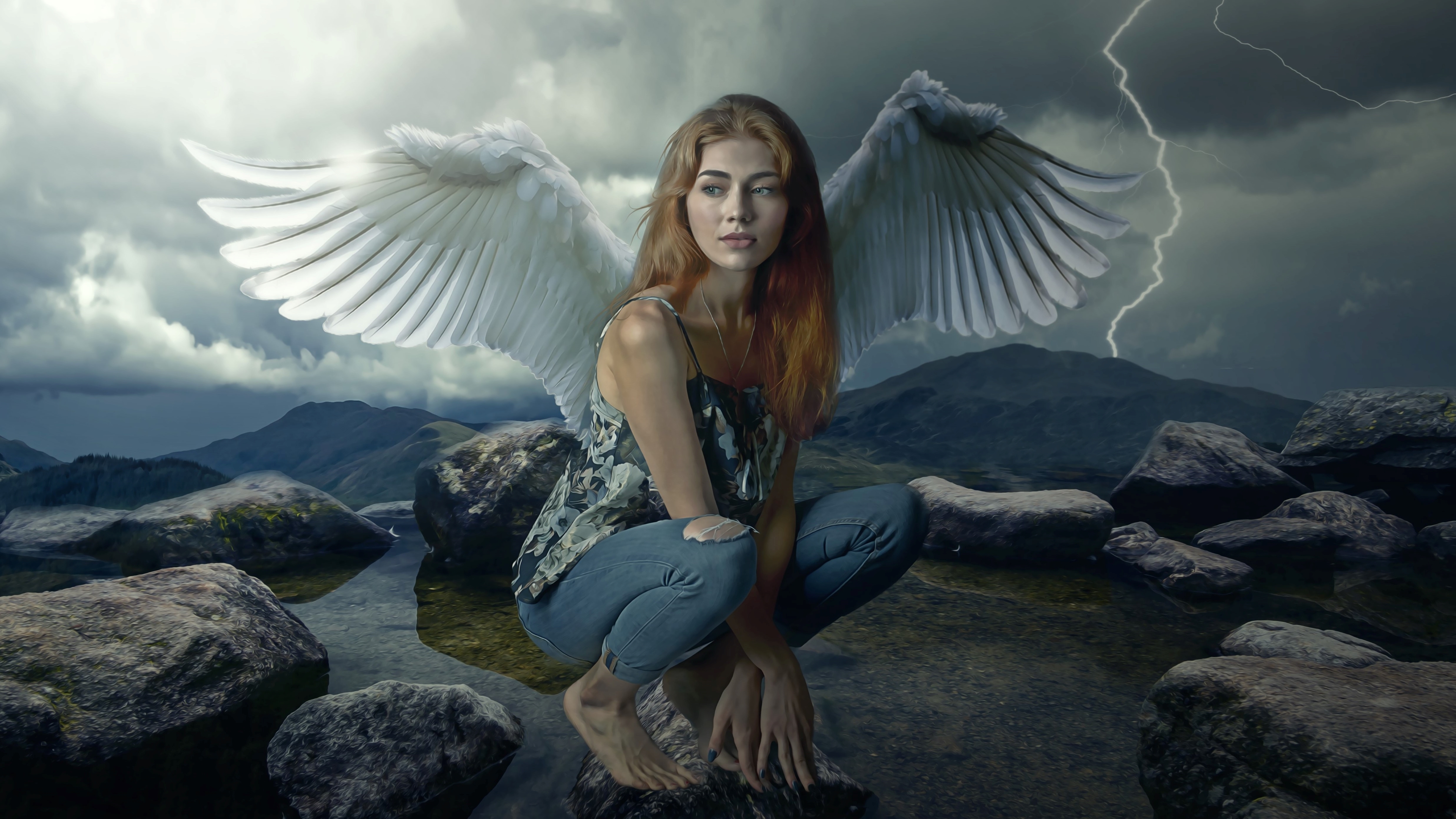 Free download wallpaper Fantasy, Angel on your PC desktop