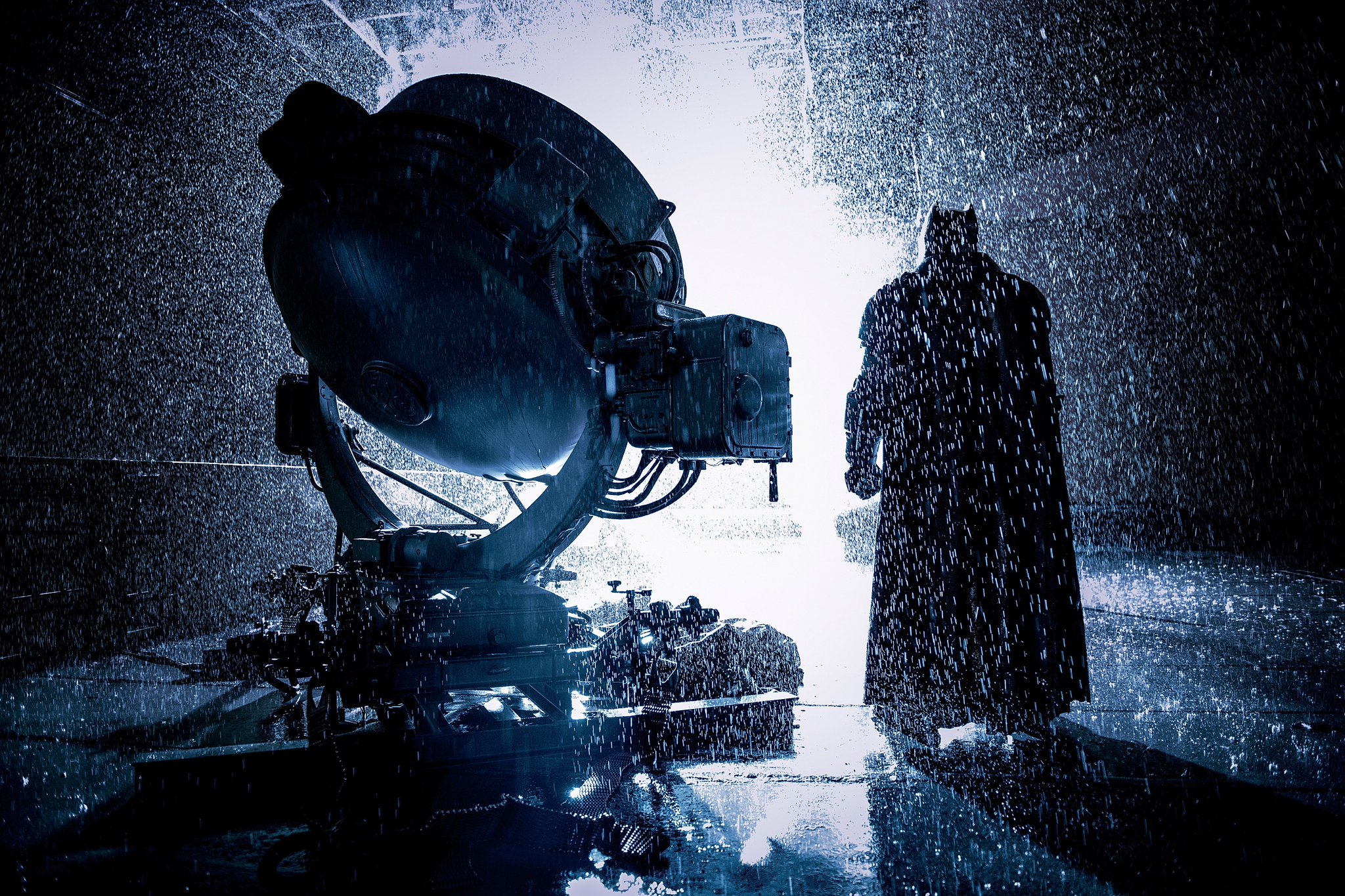 batman v superman: dawn of justice, movie, batman, bat signal, rain, superman
