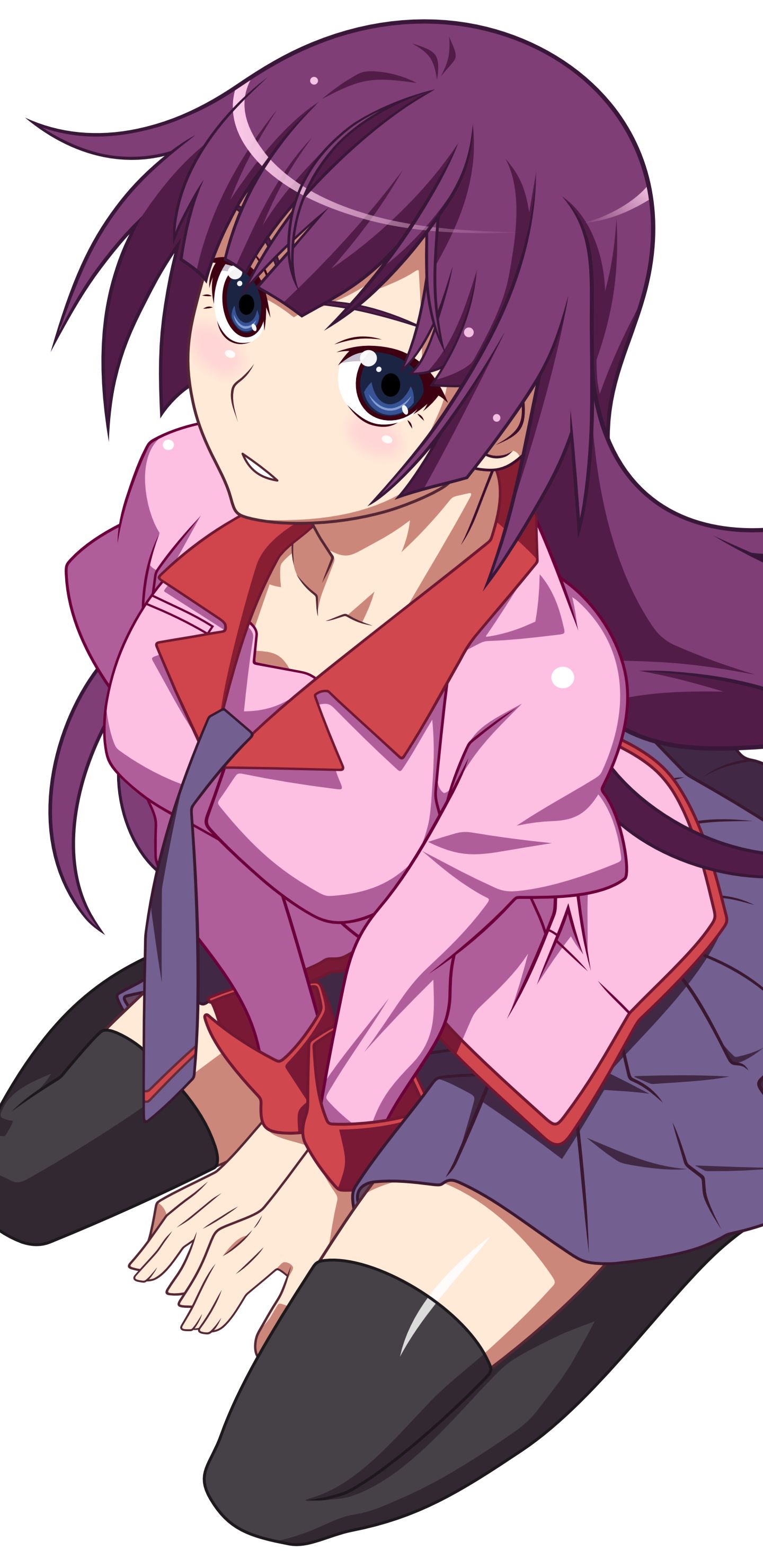 Handy-Wallpaper Animes, Monogatari (Serie), Hitagi Senjogahara kostenlos herunterladen.